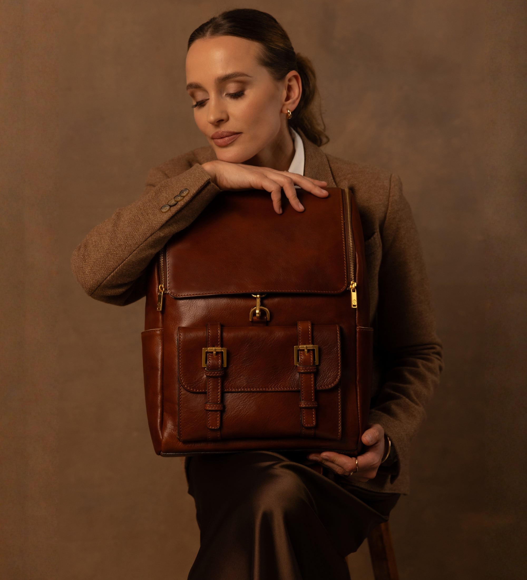 Large Leather Backpack for Women - The Odyssey