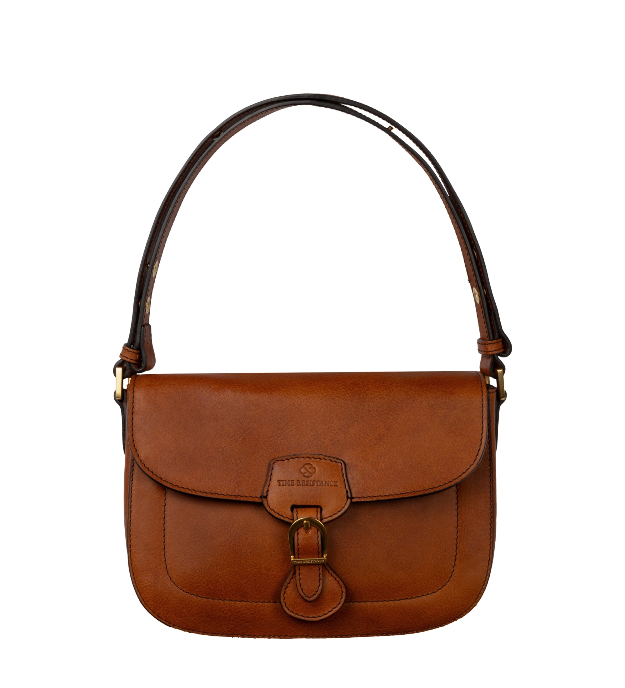 Womens Leather Saddle Bag - Romola