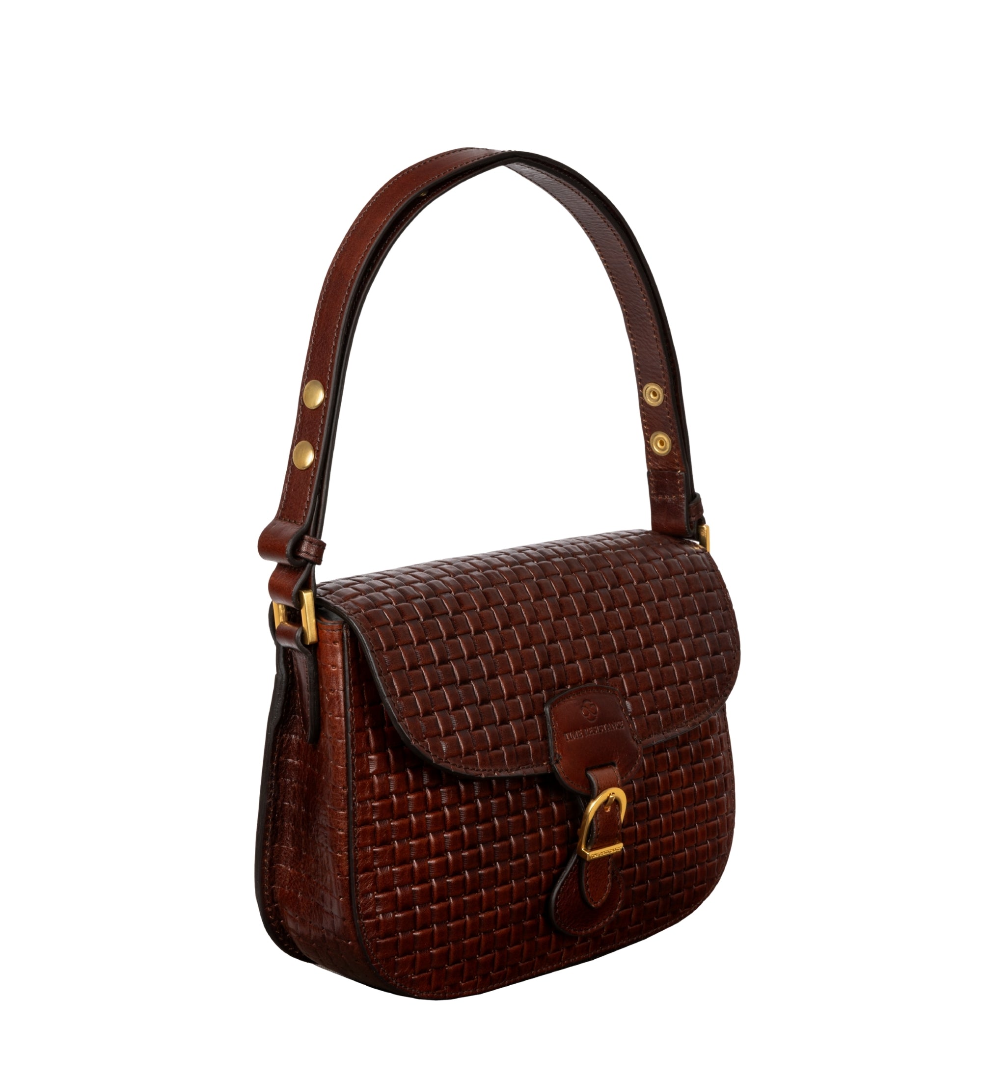 Womens Leather Saddle Bag - Romola