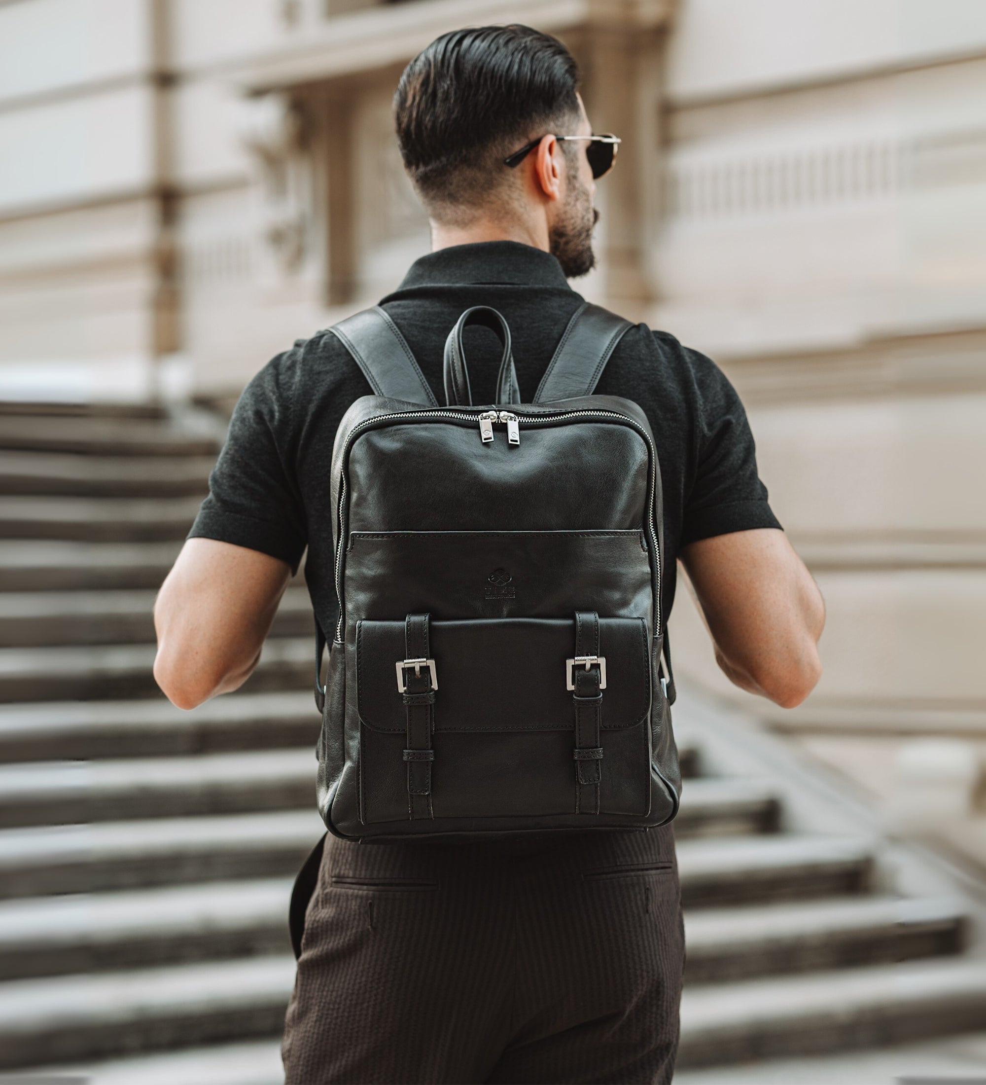 Large Leather Backpack for Men - The Divine Comedy