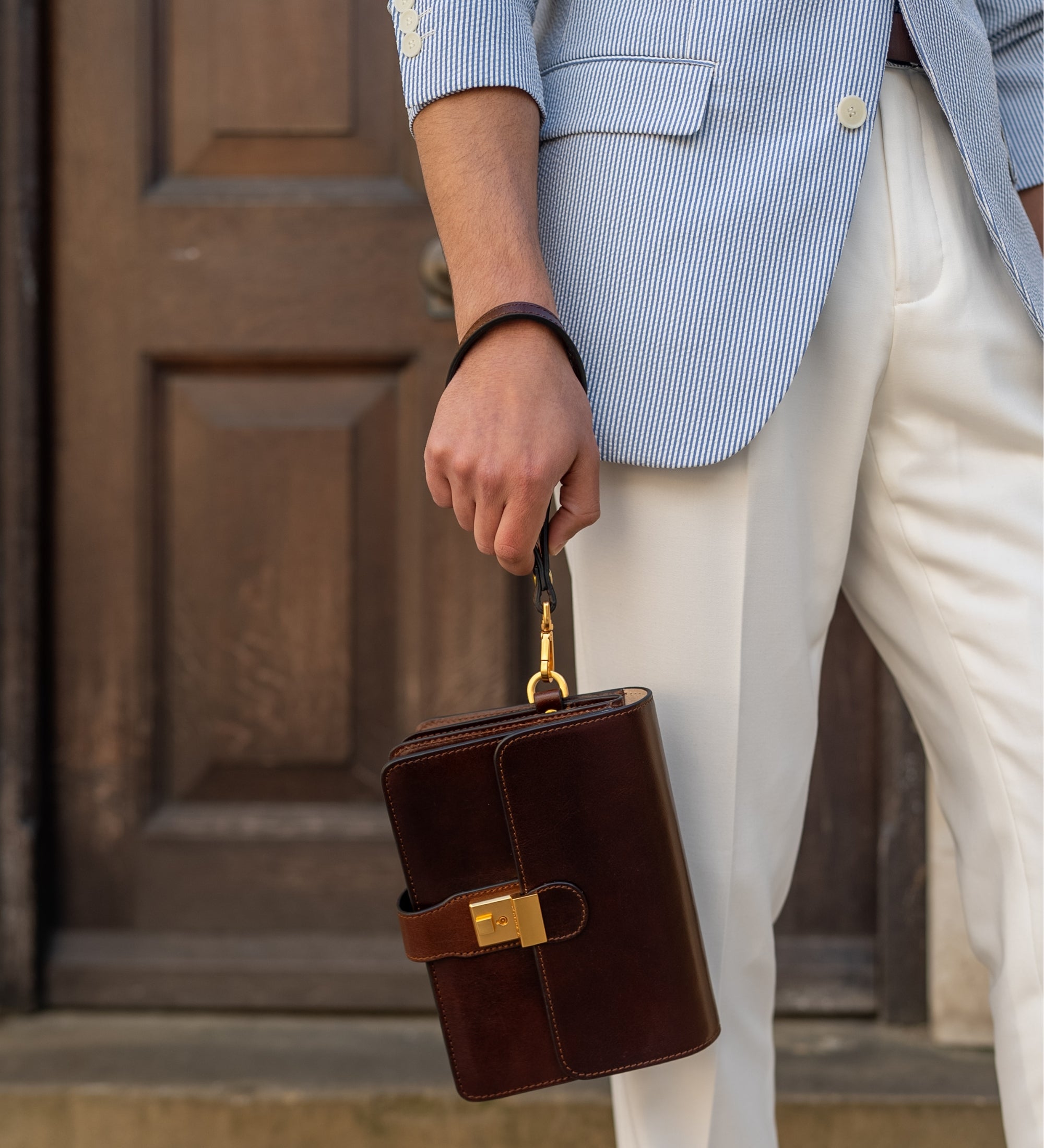 Leather Clutch Purse - The Maltese Falcon