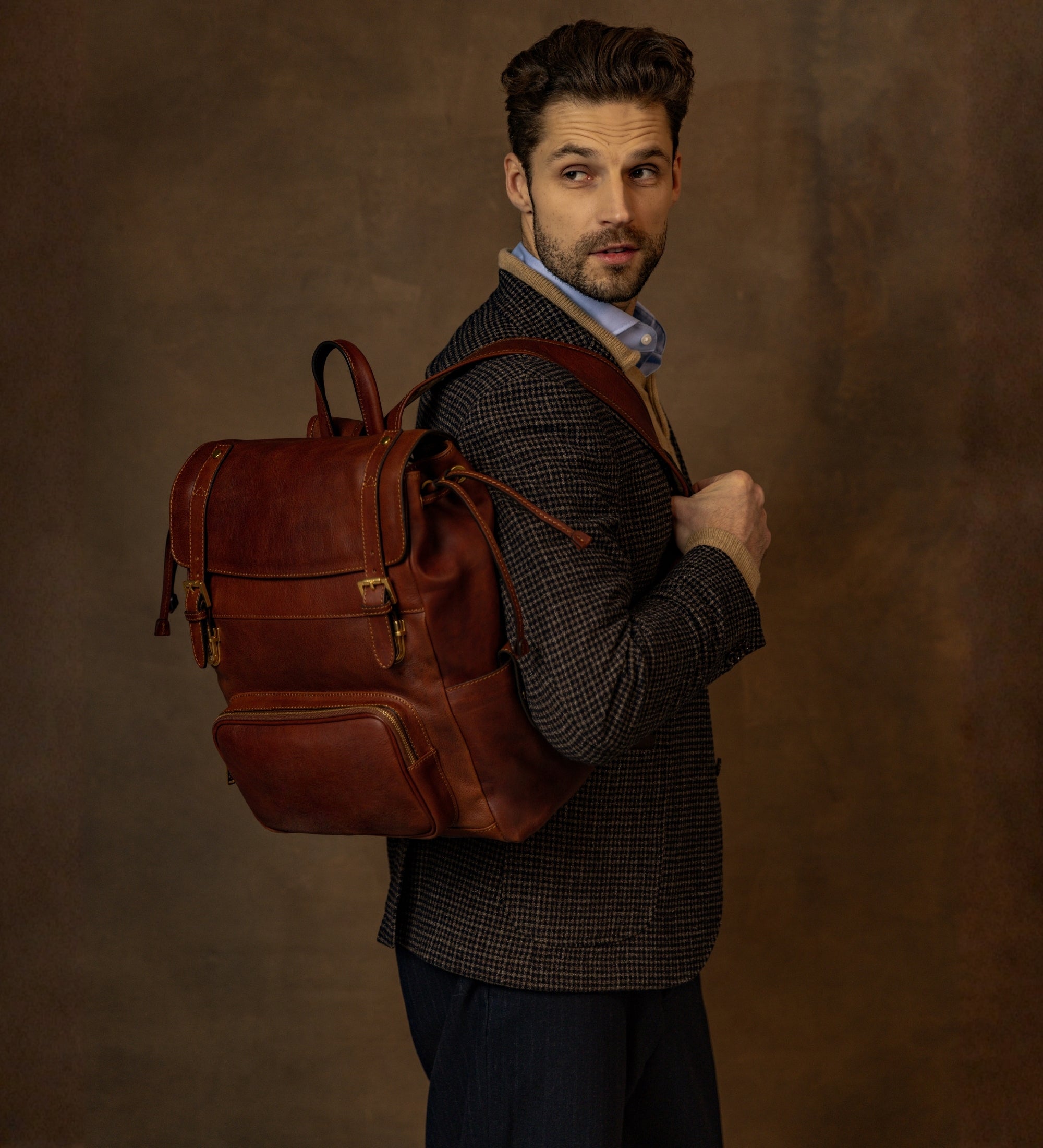 Leather Backpack - The Good Earth