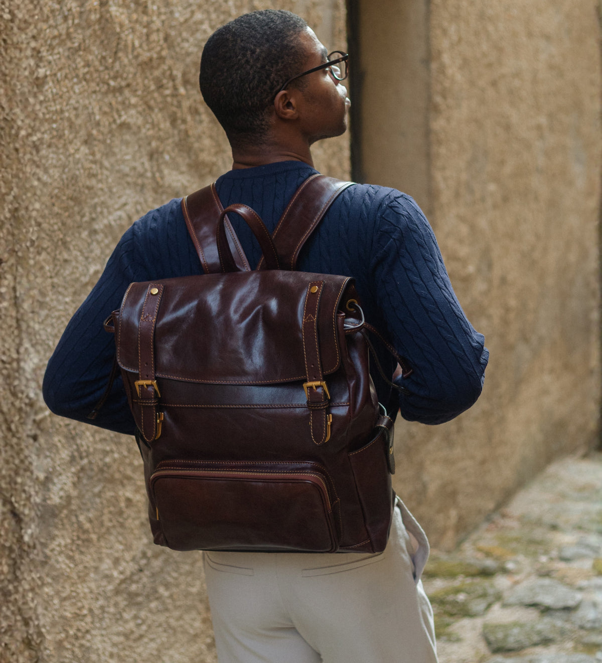 Leather Backpack - The Good Earth