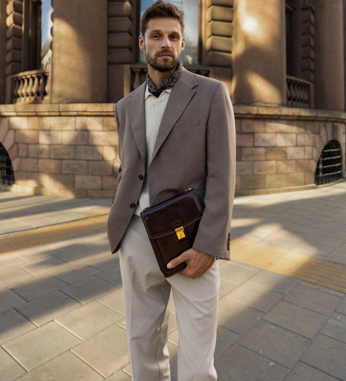 Small Leather Briefcase - Walden