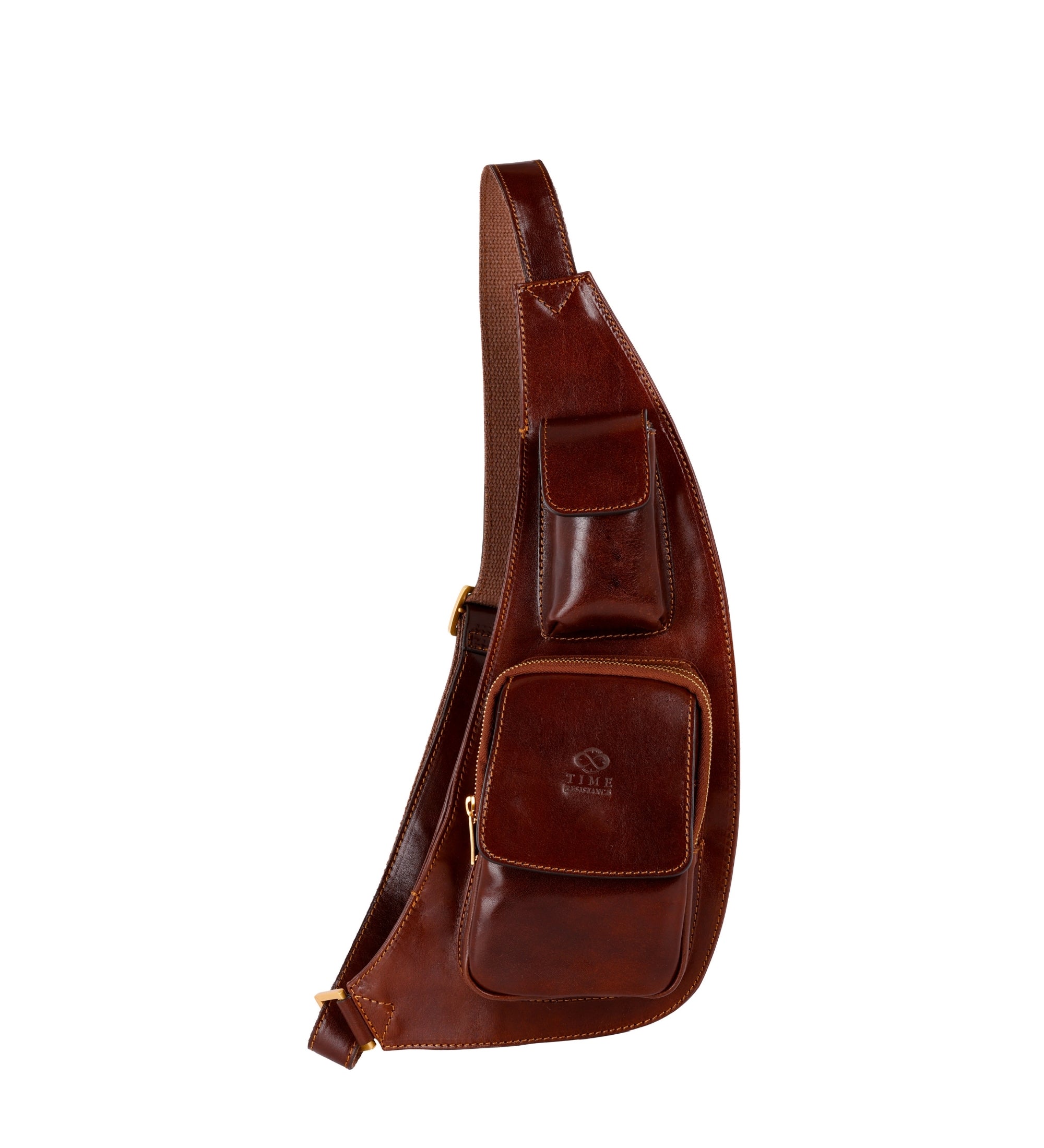 Leather Sling Bag Crossbody Bag - The Monk