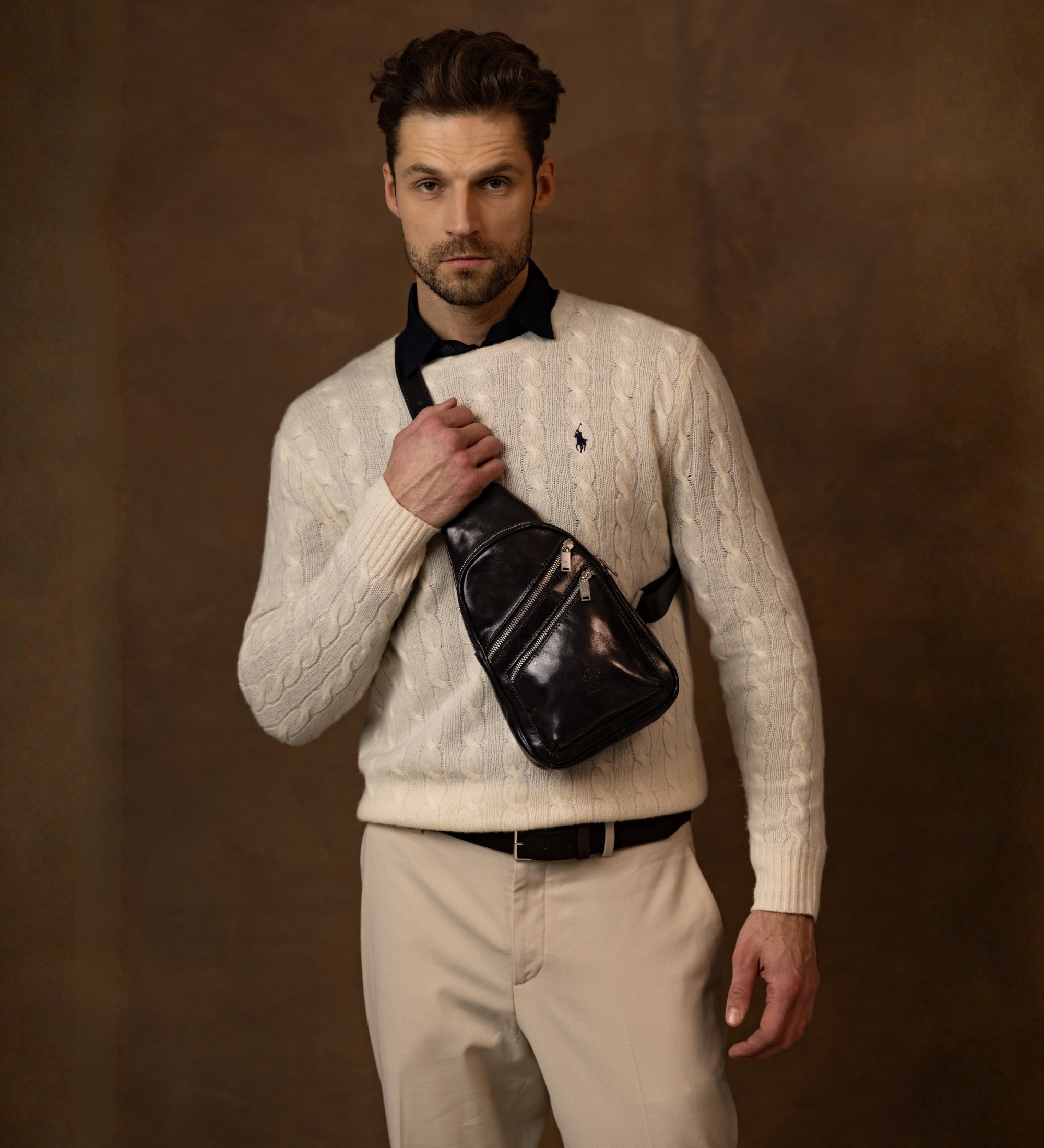 Leather Sling Bag - Catch-22