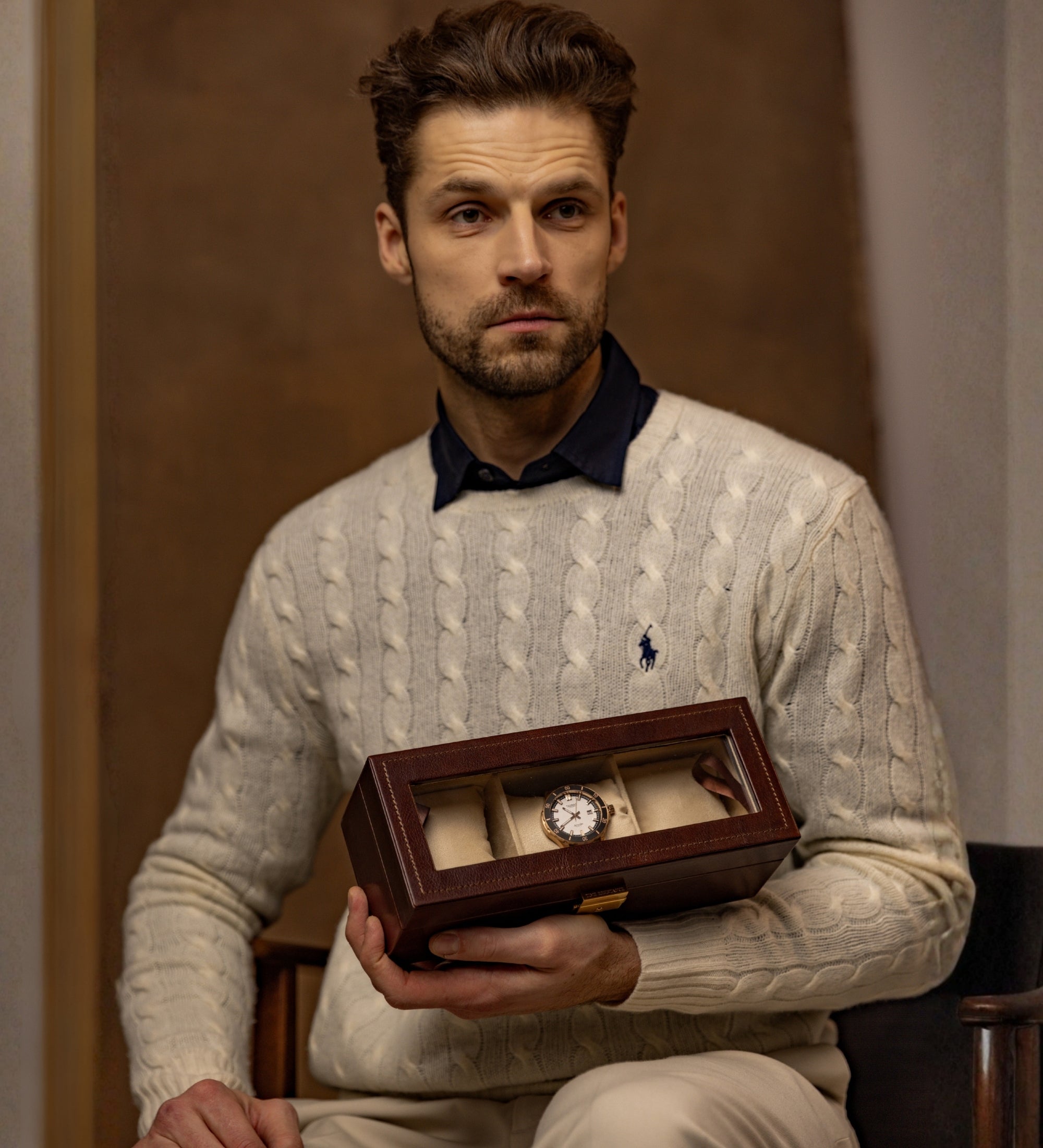 Leather Watch Box, Watch Organizer - Silence