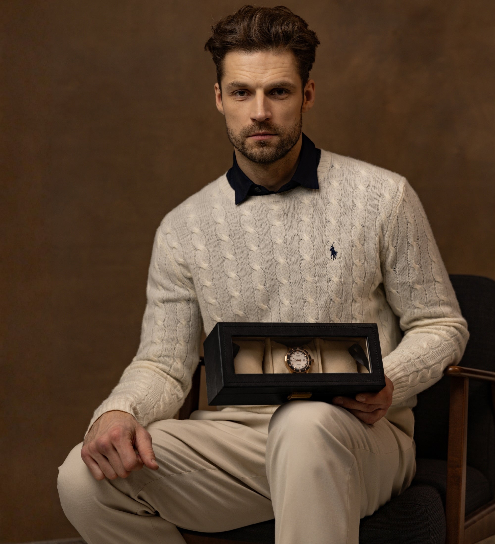 Leather Watch Box, Watch Organizer - Silence