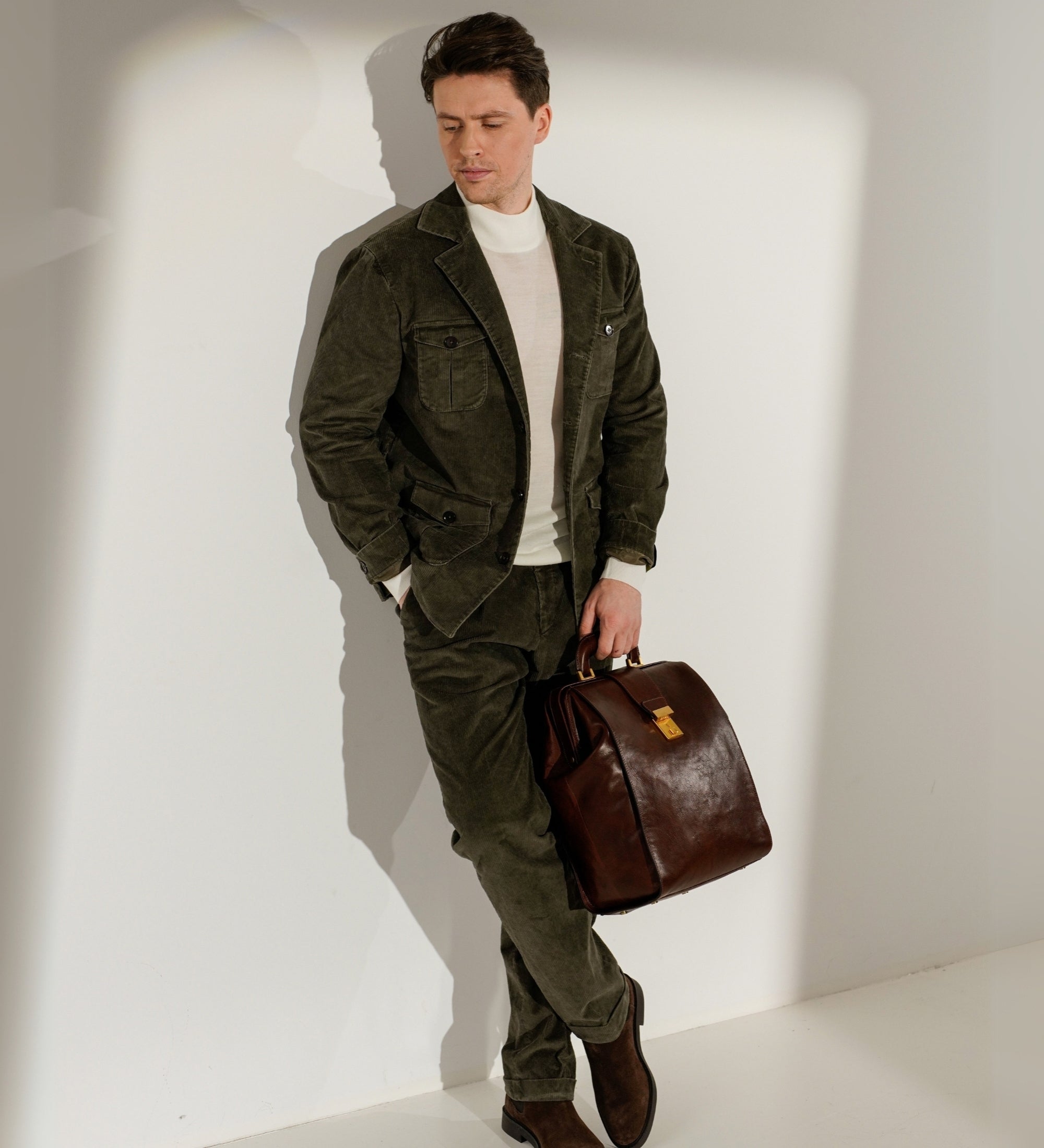 Leather Backpack - A Brief Story of Time