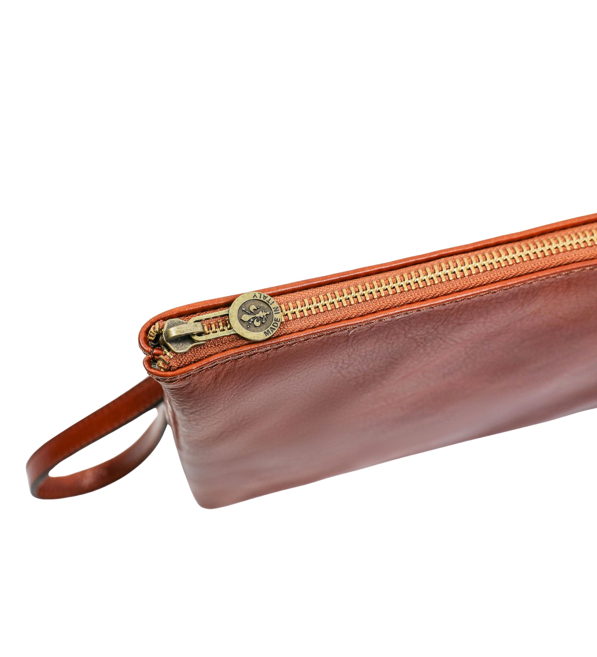 Large Leather Mens Clutch Purse - The Brothers Karamazov