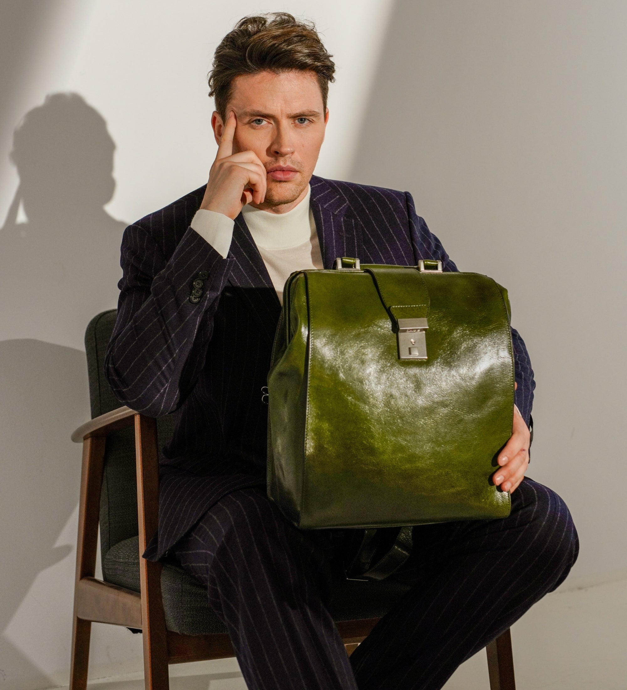 Leather Backpack - A Brief Story of Time