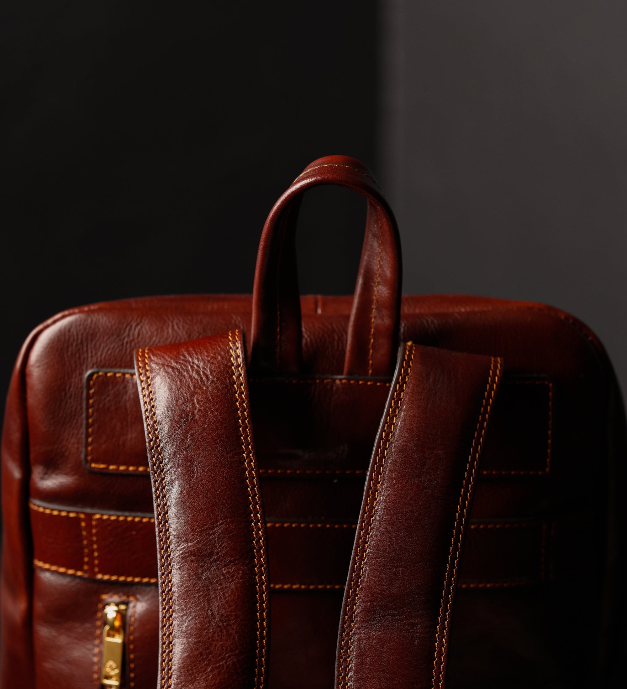 Womens Leather Backpack Travel Bag - The Divine Comedy