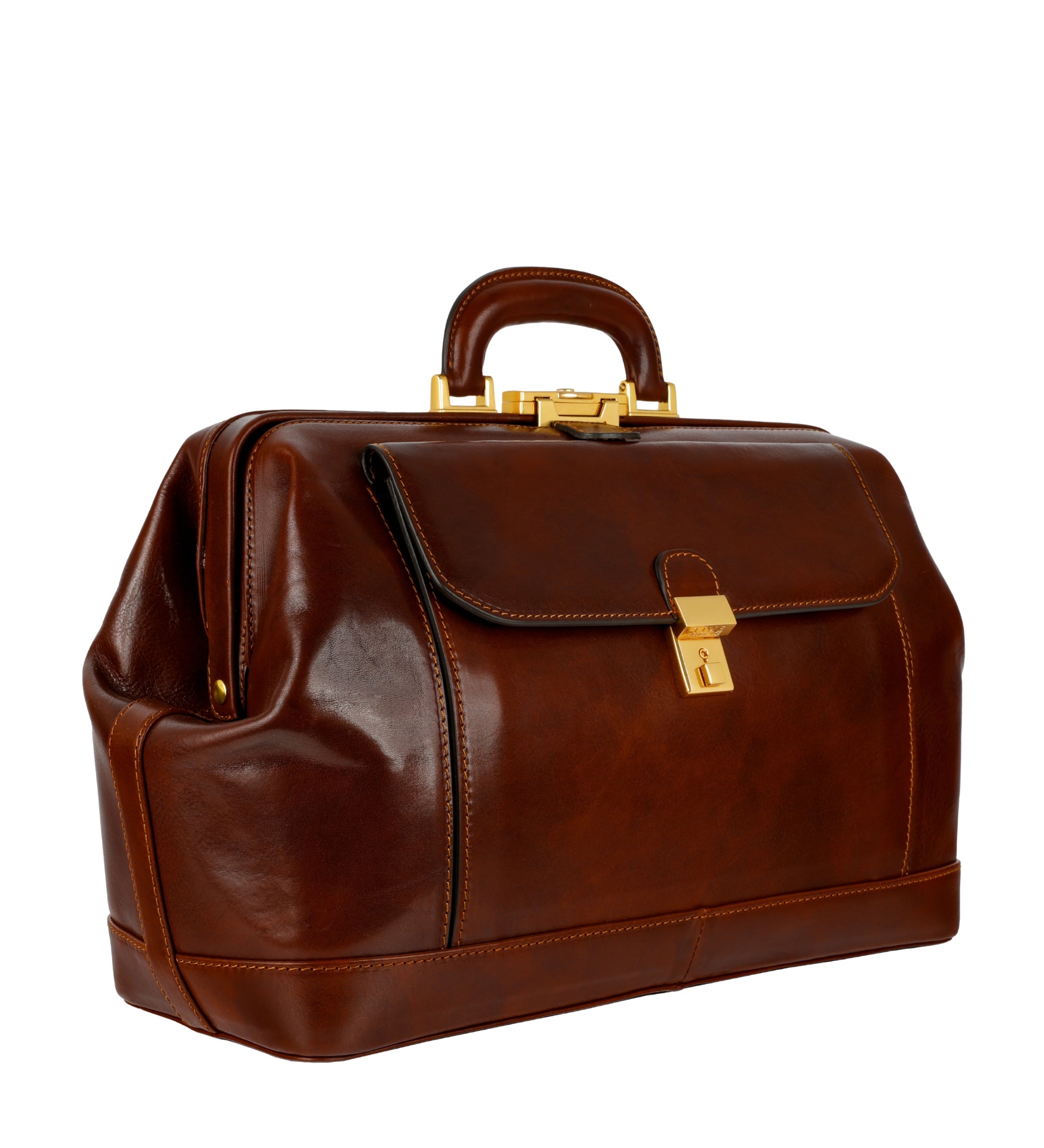 Large Italian Leather Doctor Bag for Women - Hamlet