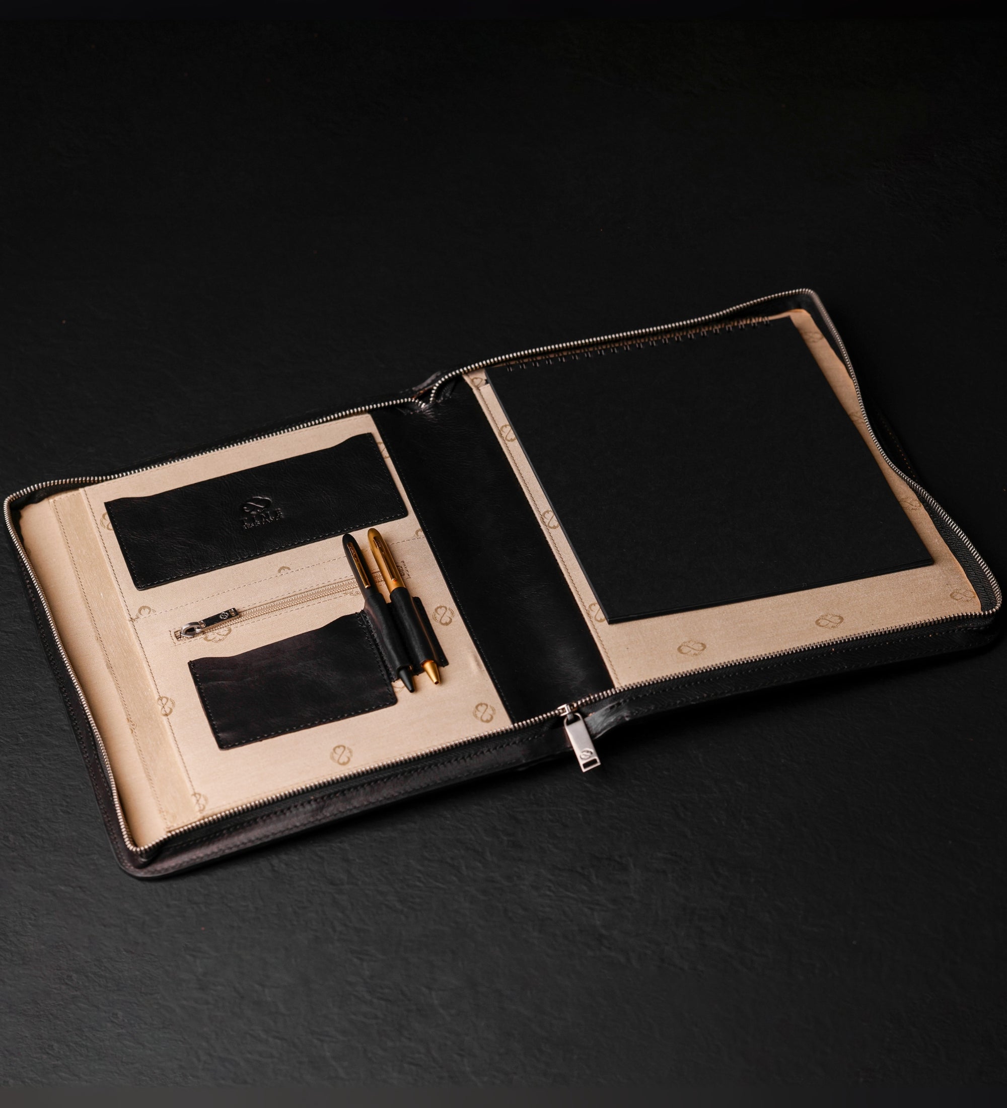 Womens Leather A4 Documents Folder Organizer - Candide