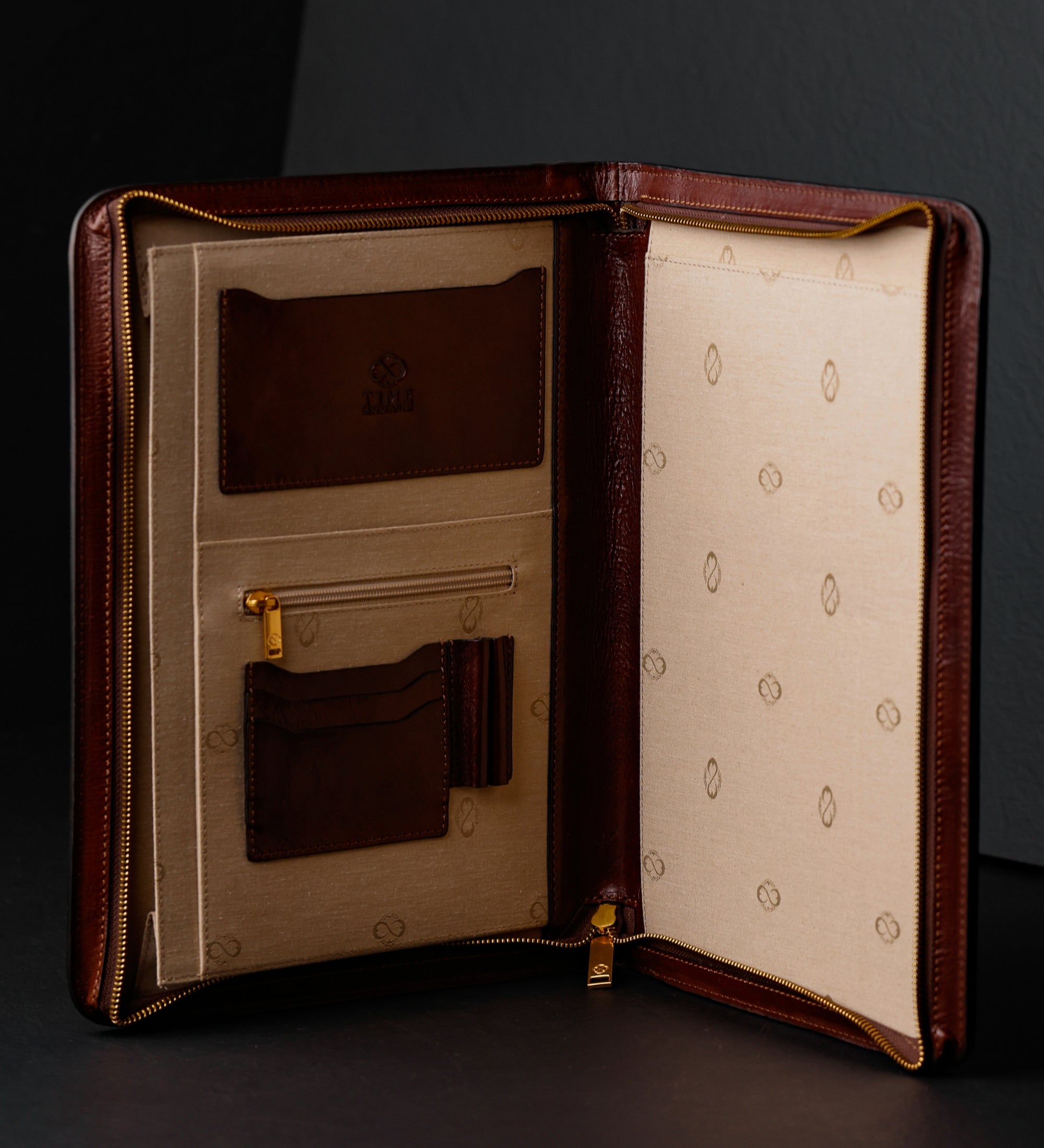 Leather A4 Documents Folder Organizer - Candide