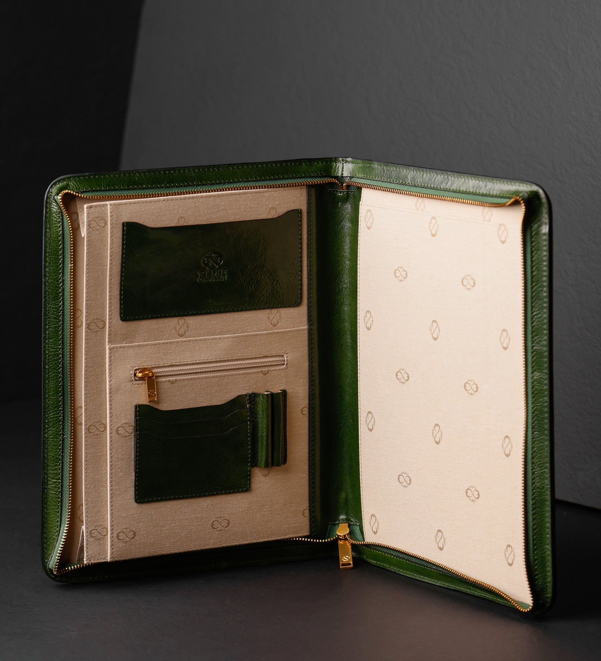 Womens Leather A4 Documents Folder Organizer - Candide