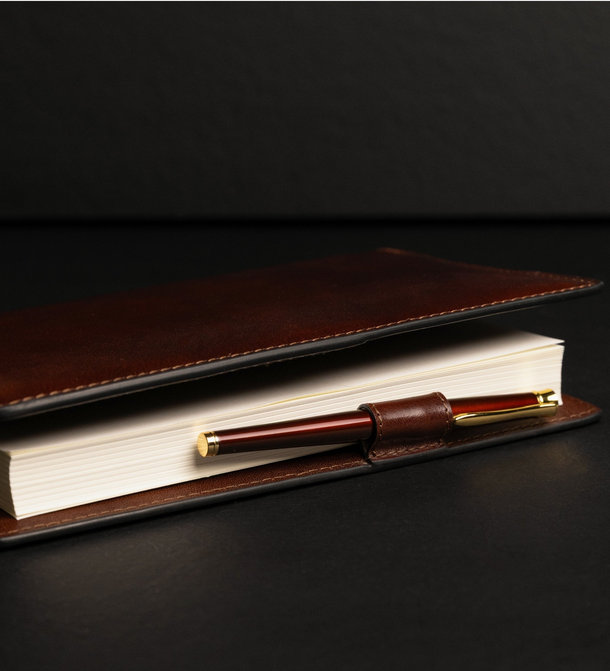 Womens Leather Journal with Refillable A5 Notepad - The Diary of a Nobody