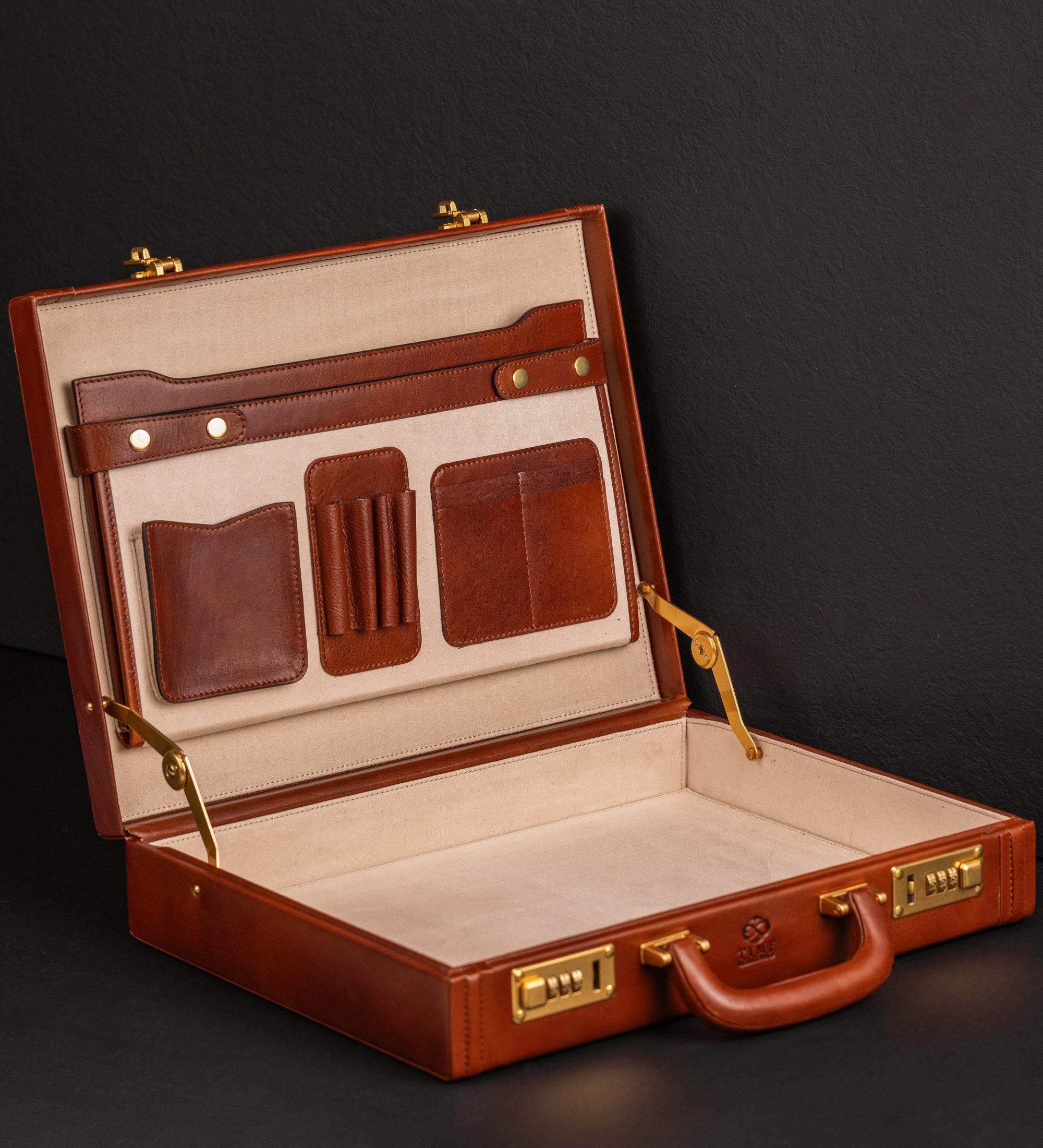 Leather Attaché Case Briefcase - Fatherland