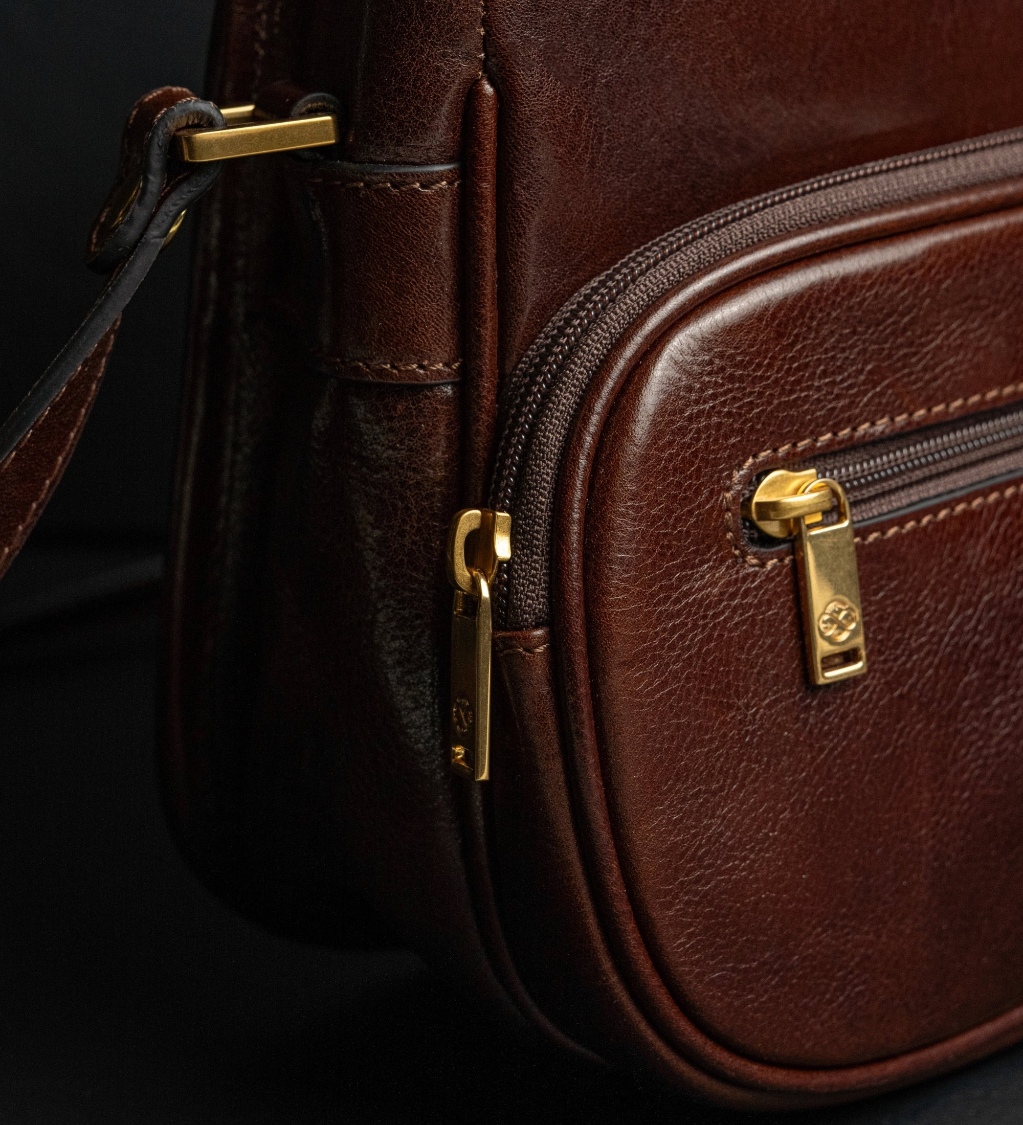 Womens Leather Saddle Bag - Women In Love