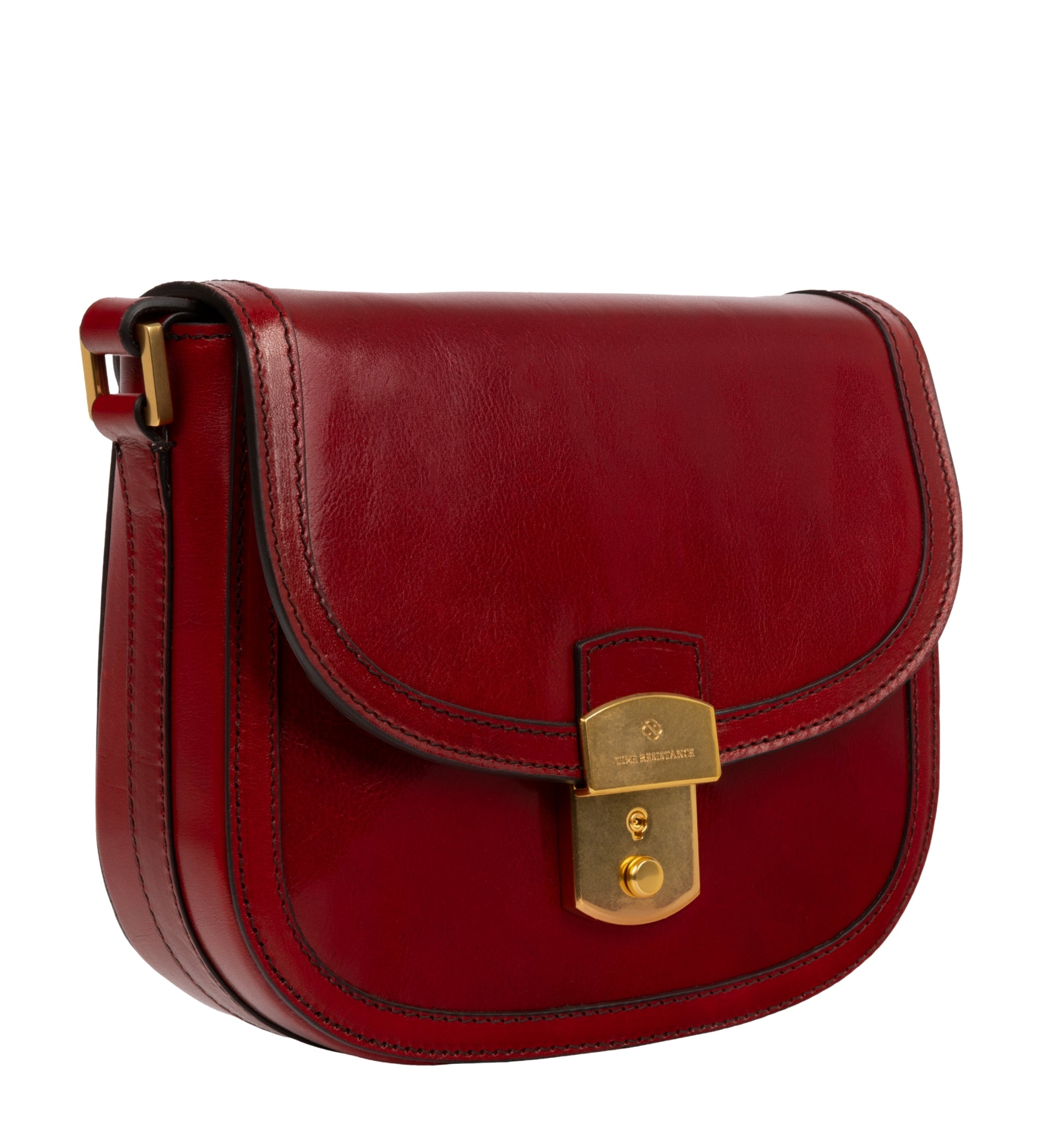 Womens Leather Saddle Bag - Secrets