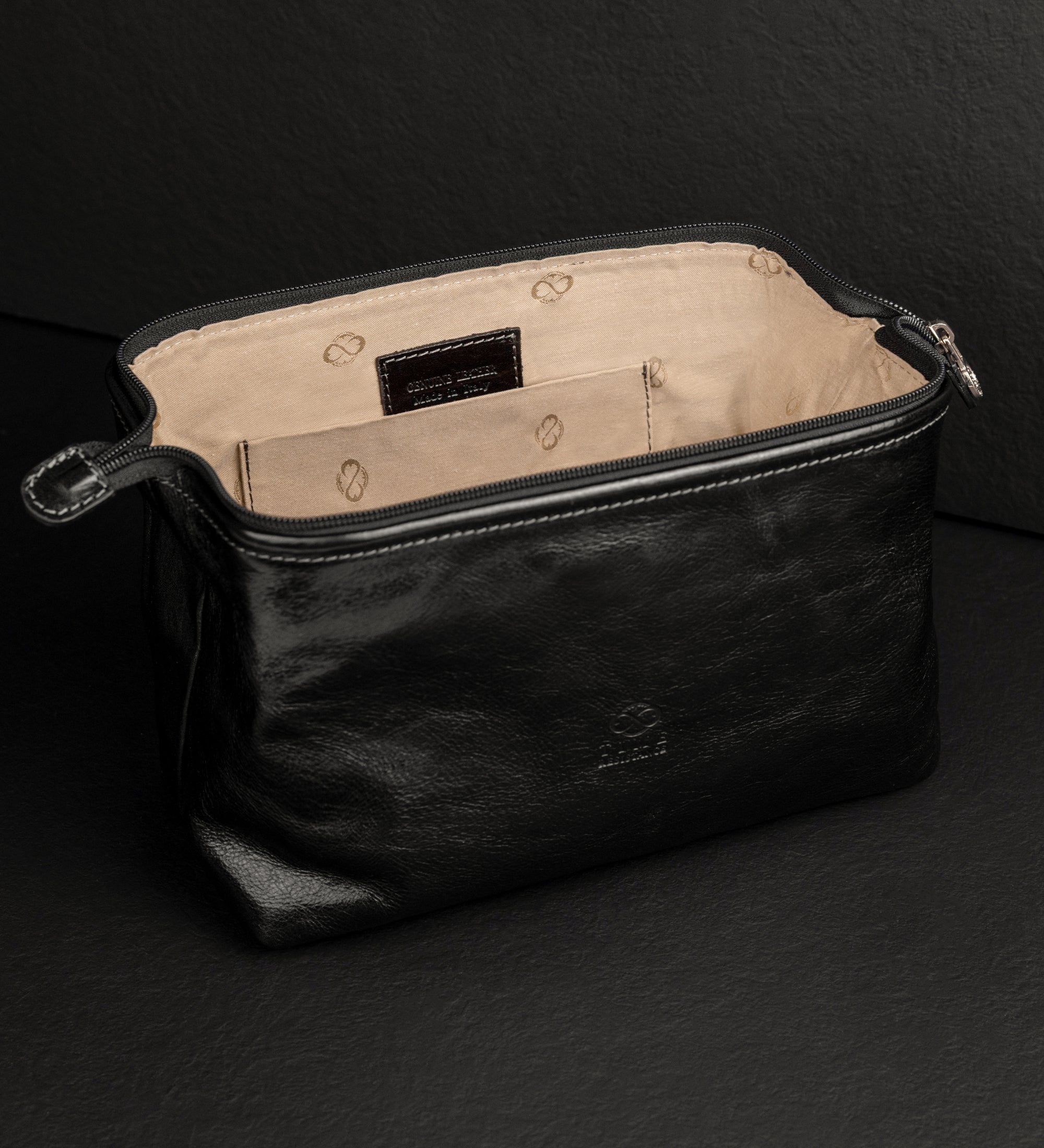 Leather Toiletry Bag - Four Past Midnight