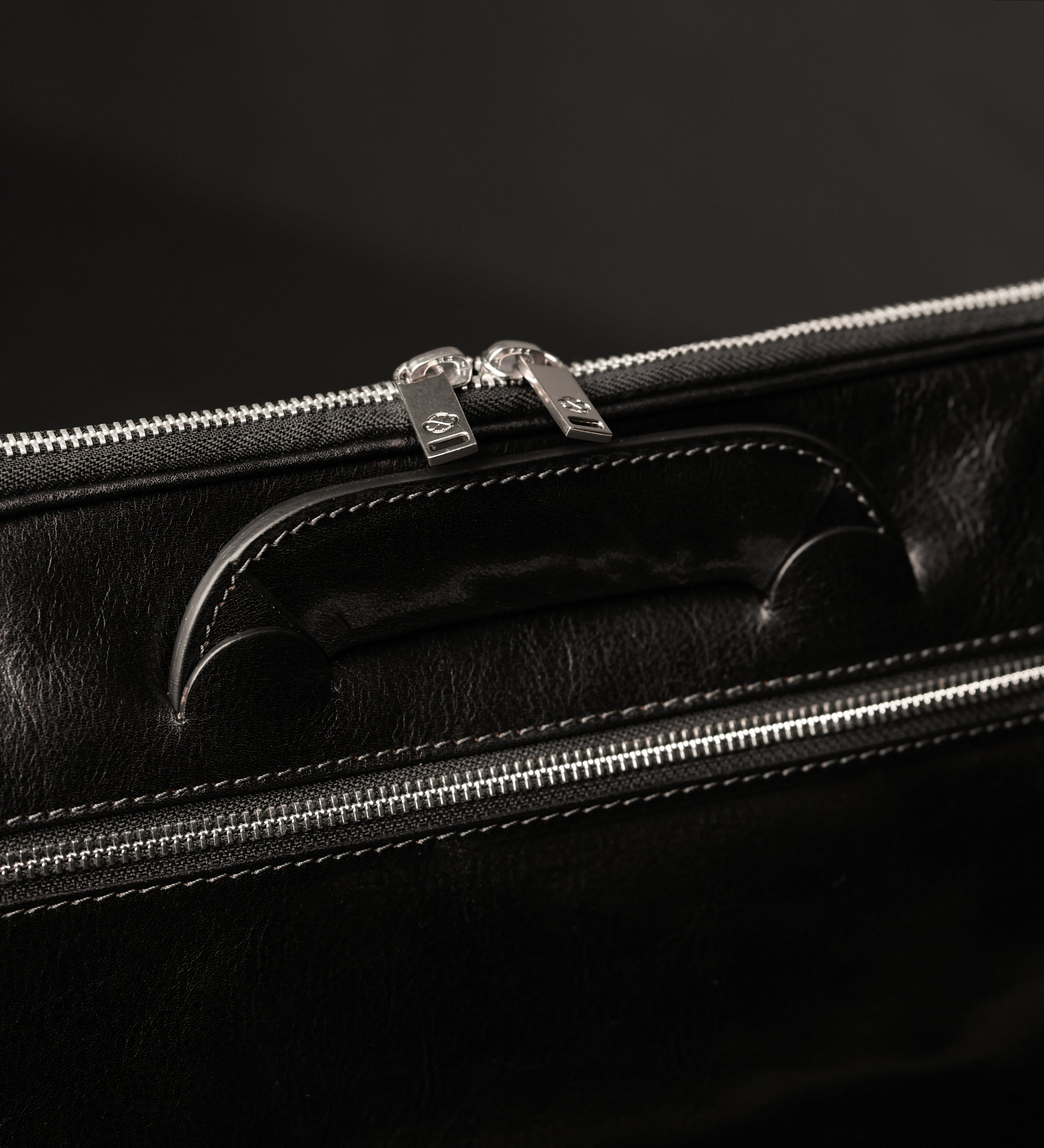 Leather Briefcase Laptop Bag - Brave New World