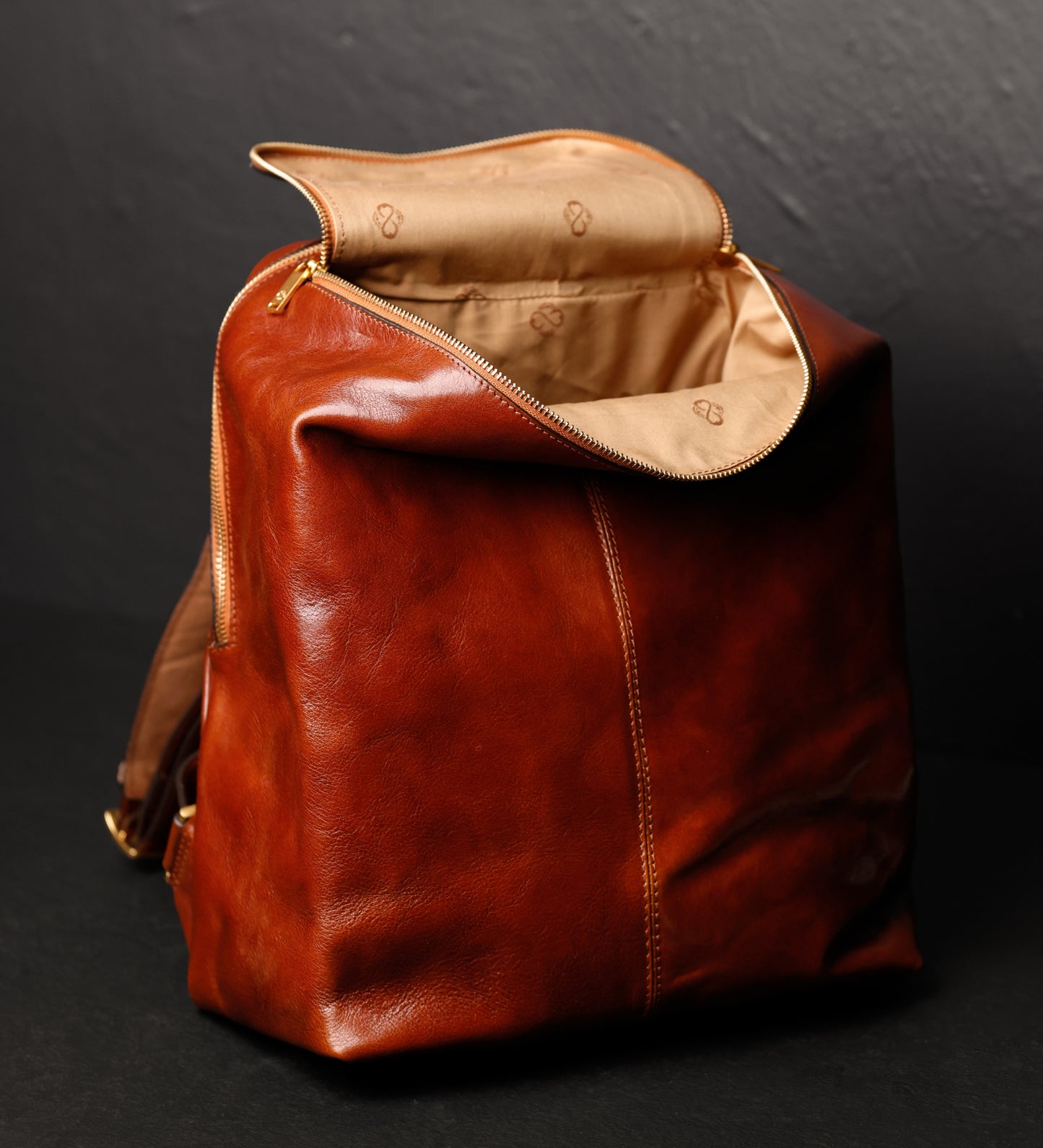 Leather Backpack - A Bend in the River