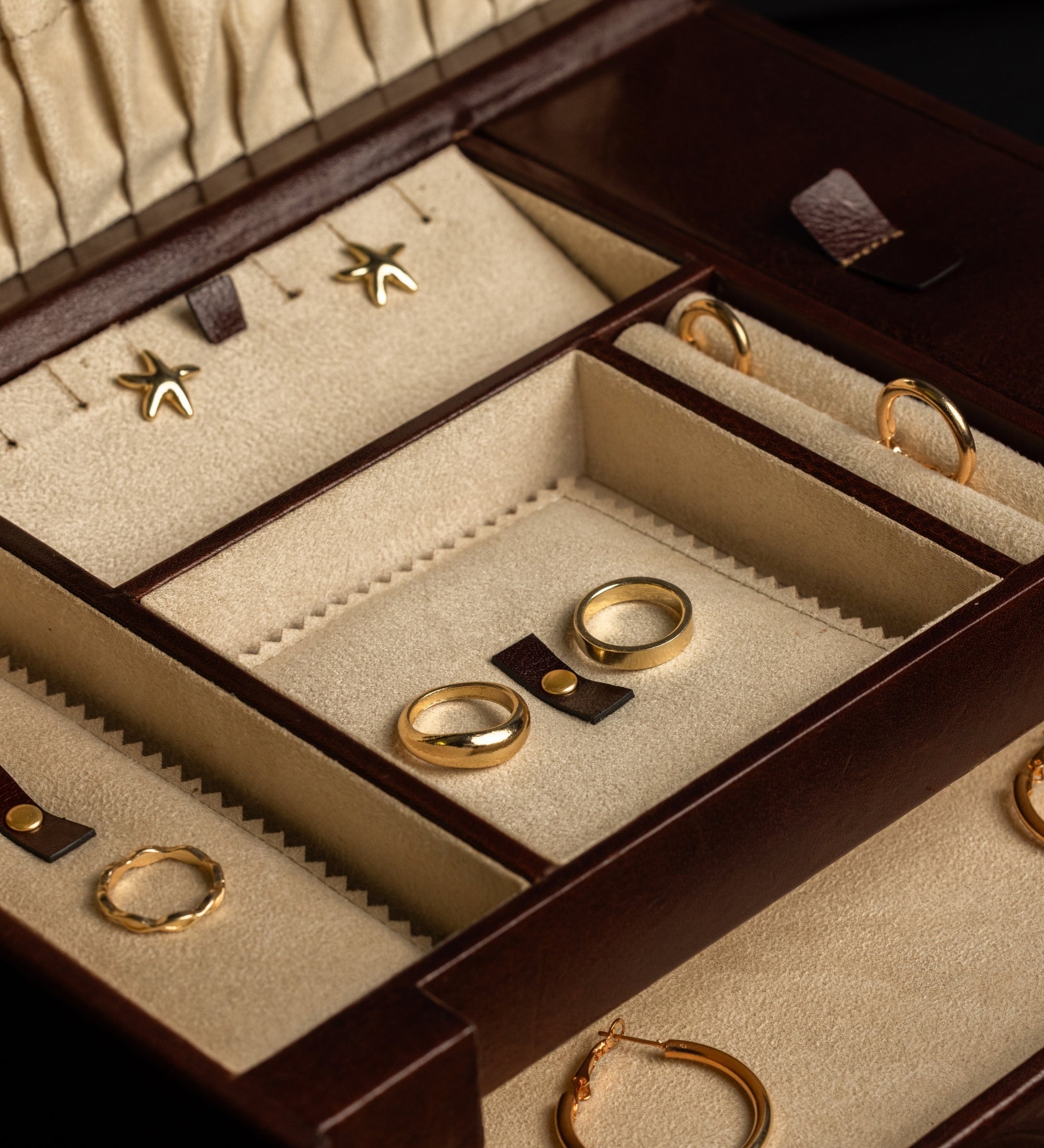 Large Leather Jewelry Box for Women - The Portrait of a Lady