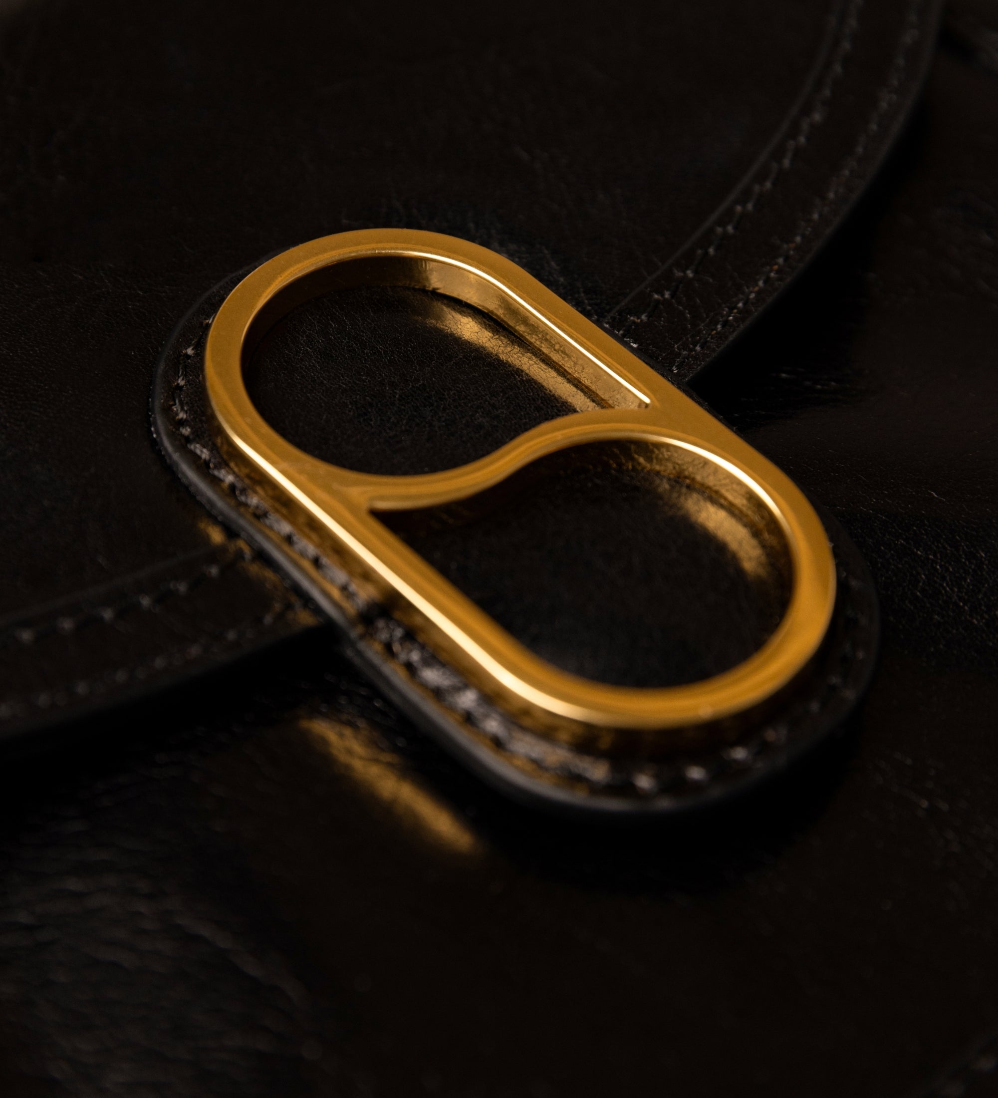 Womens Leather Saddle Bag - Villette