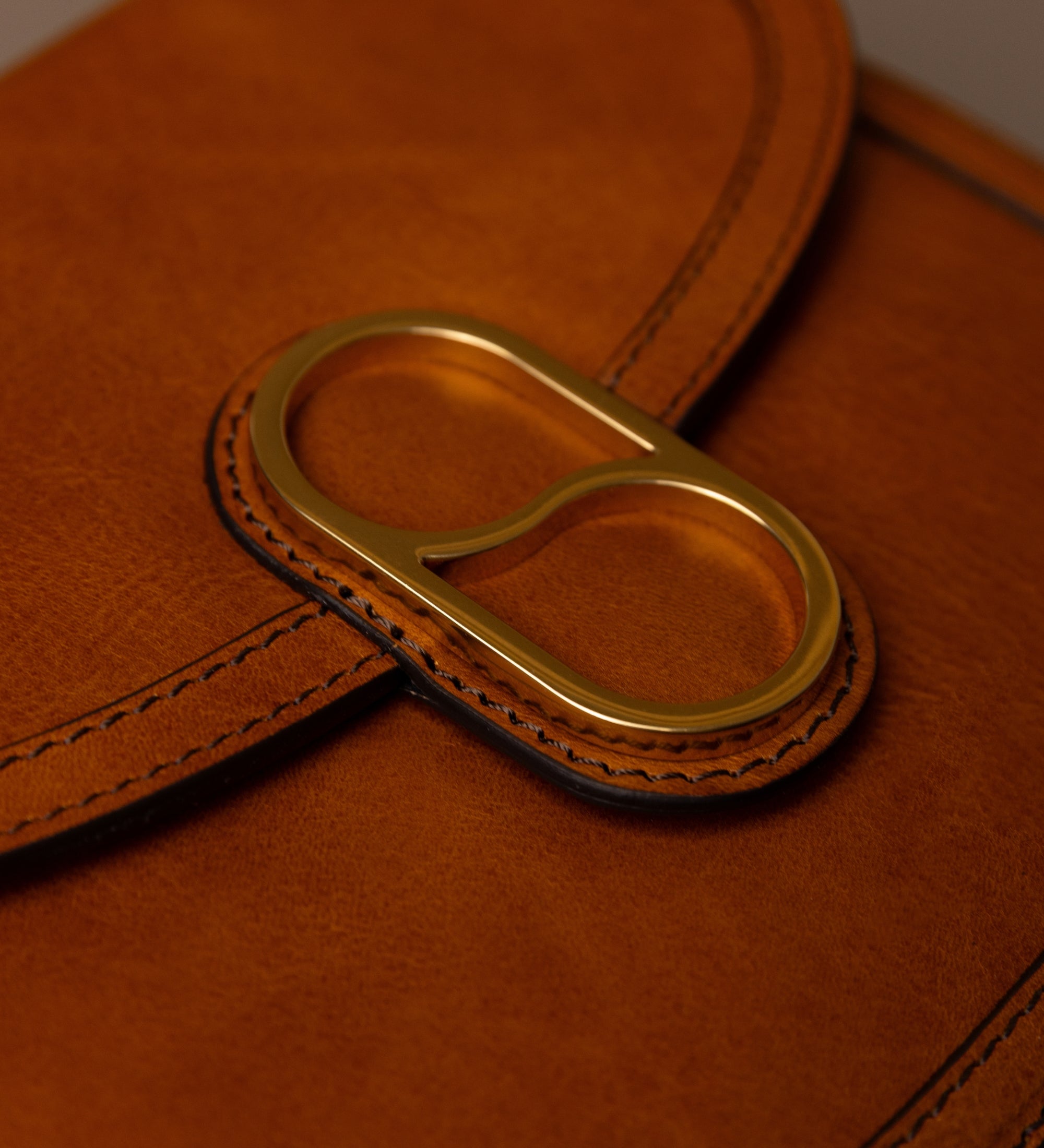 Womens Leather Saddle Bag - Villette