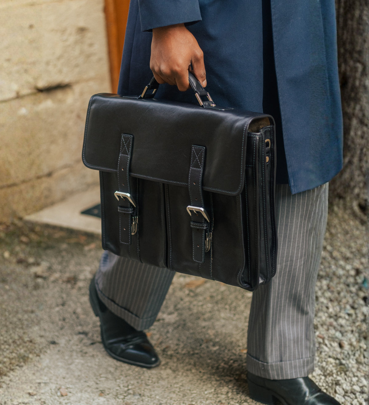 Leather Satchel Bag - The Time Machine