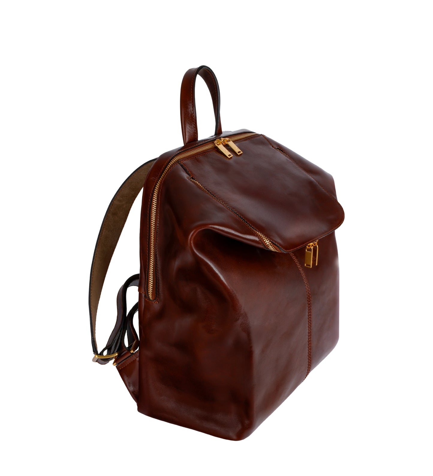 Leather Backpack - A Bend in the River