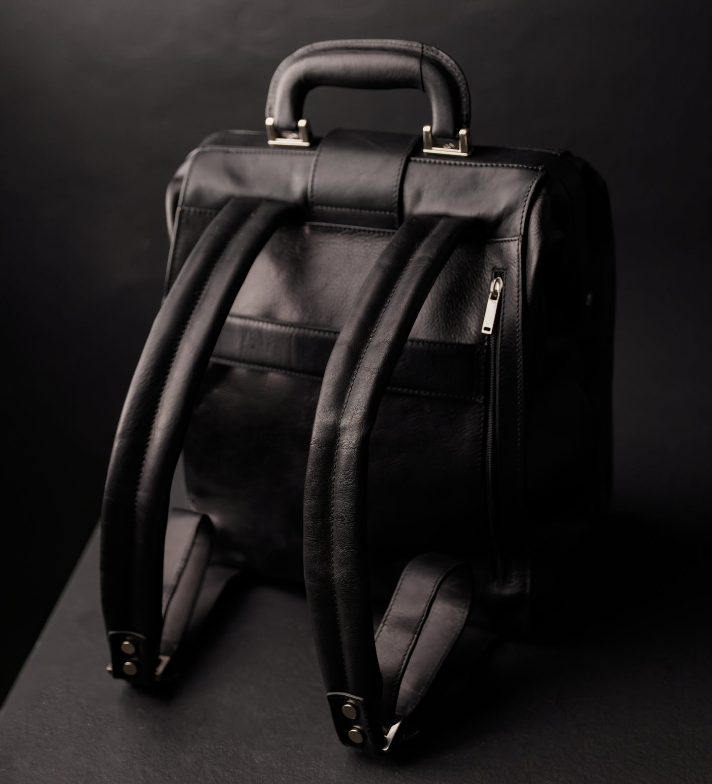 Leather Backpack - A Brief Story of Time