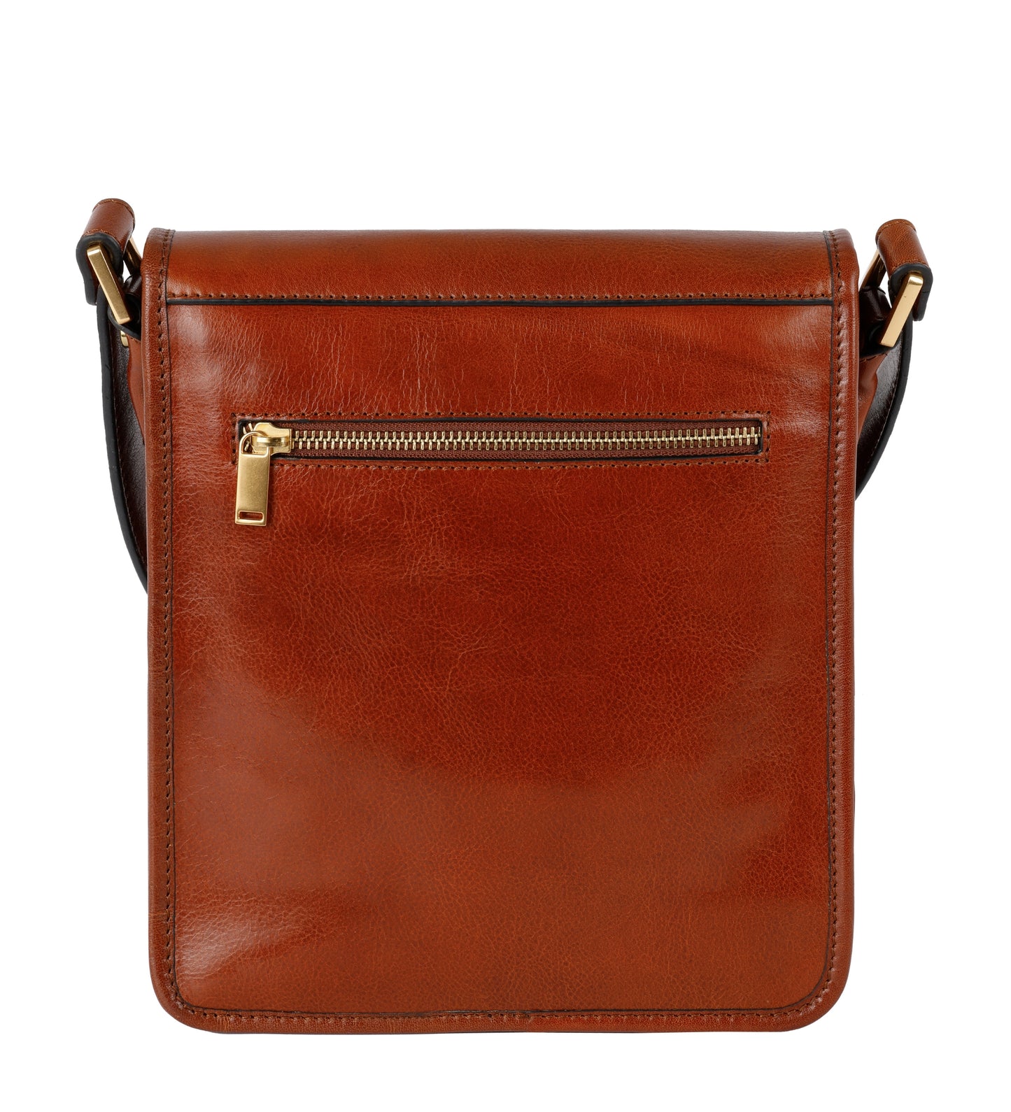 Small Leather Messenger Bag - On The Road