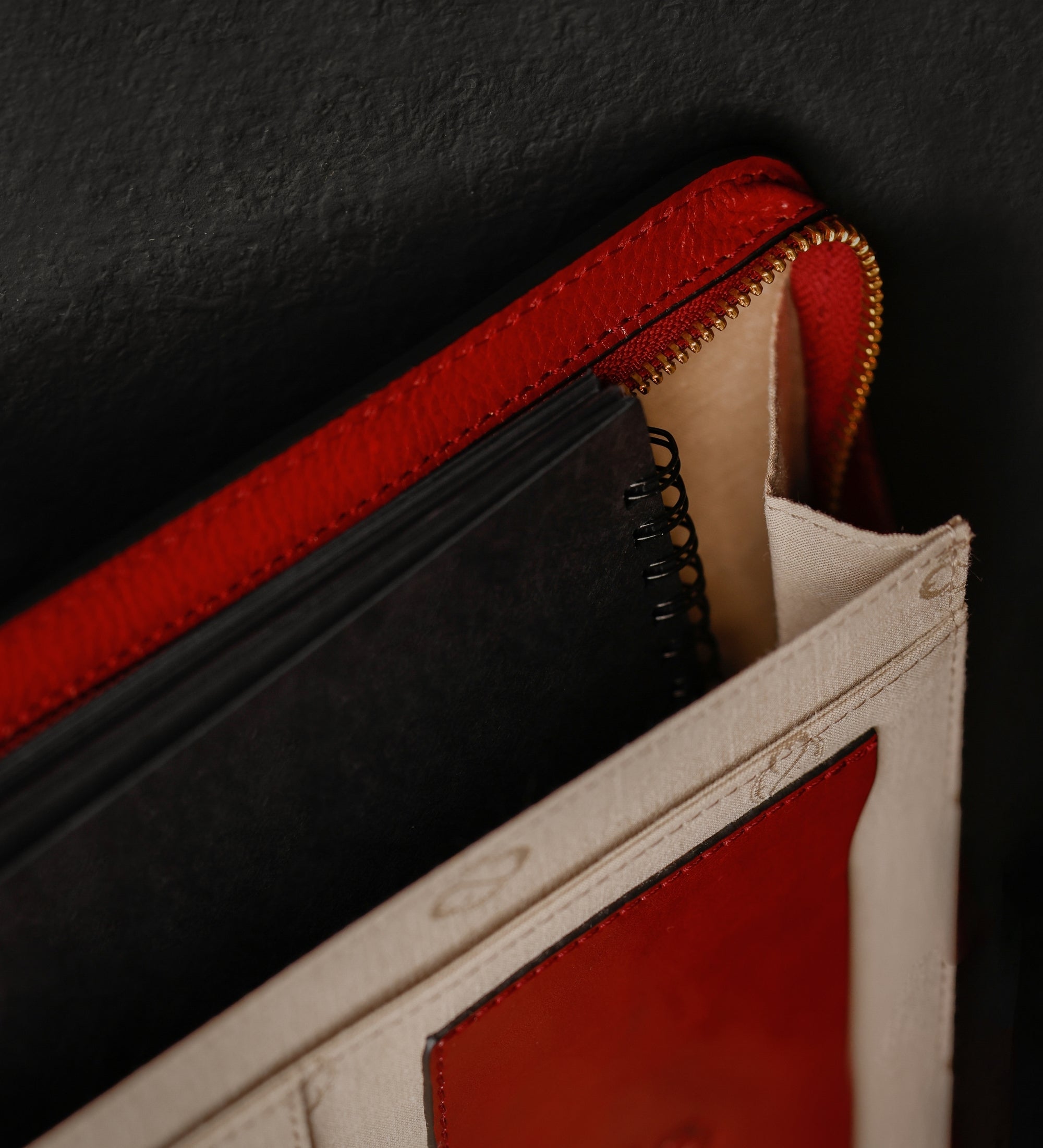 Leather A4 Documents Folder Organizer - Candide