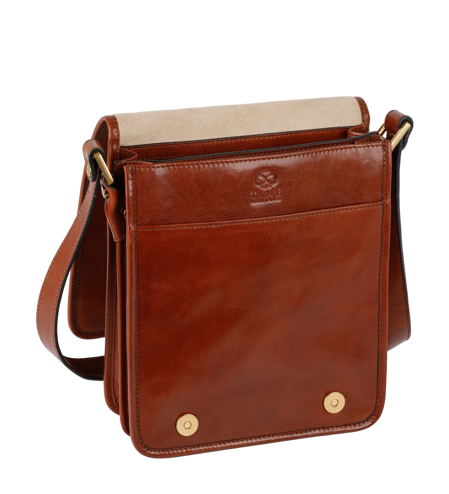 Small Leather Messenger Bag - On The Road