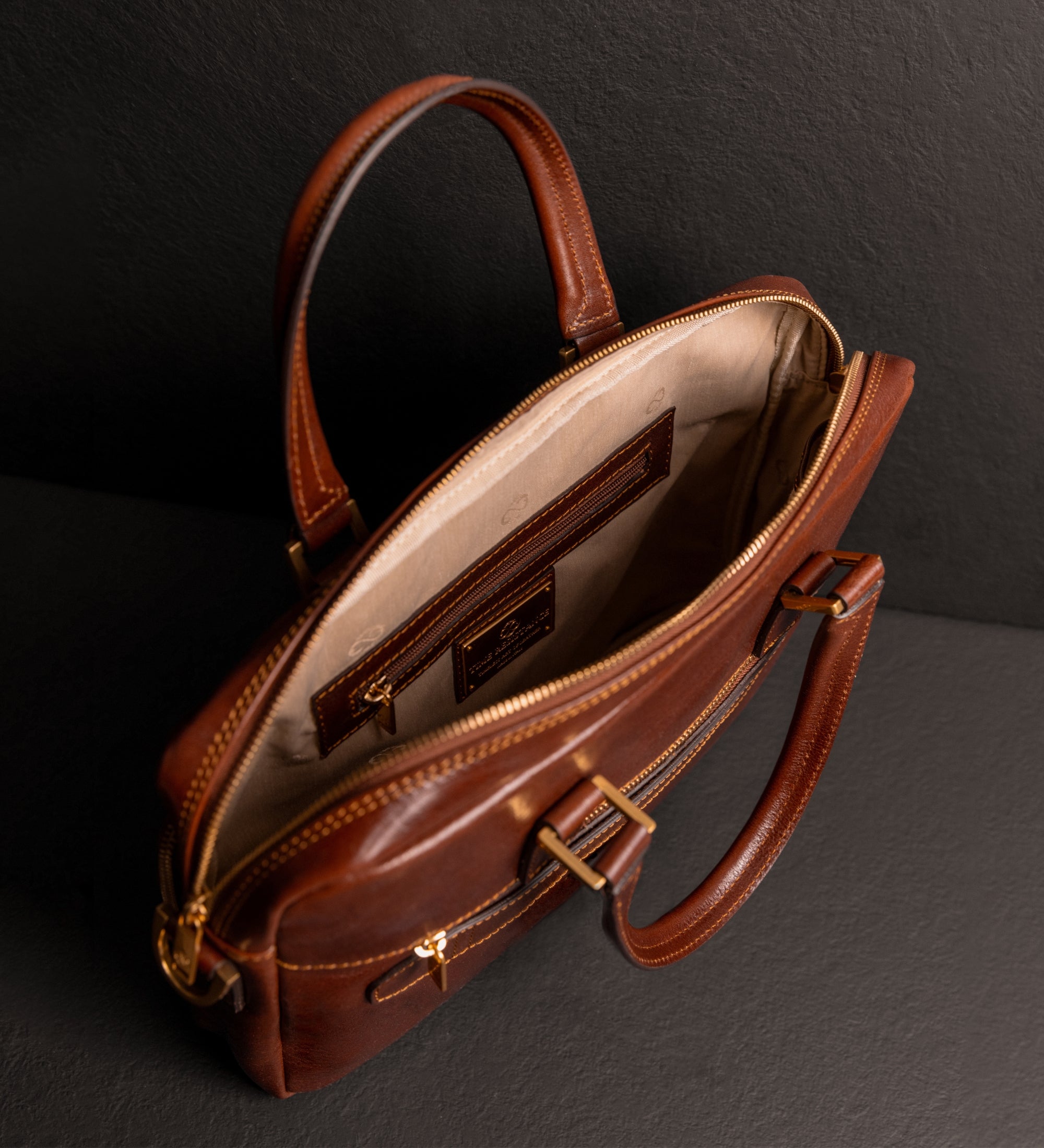 Womens Leather Briefcase Laptop Bag - Orlando