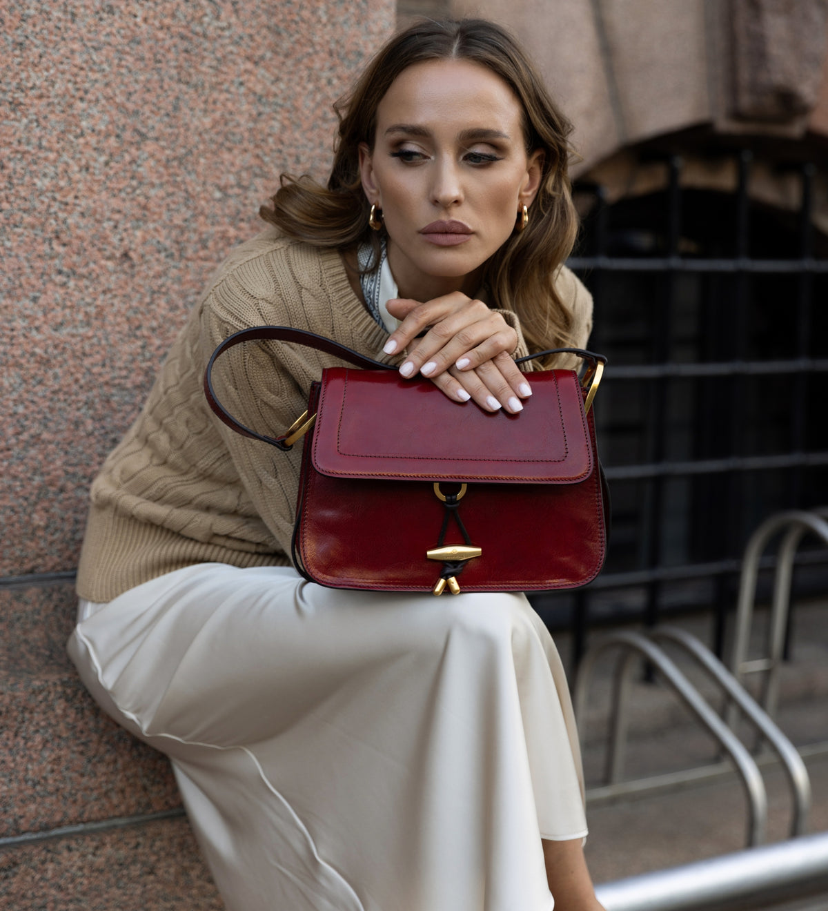 Leather Flap Bag for Women - Possession