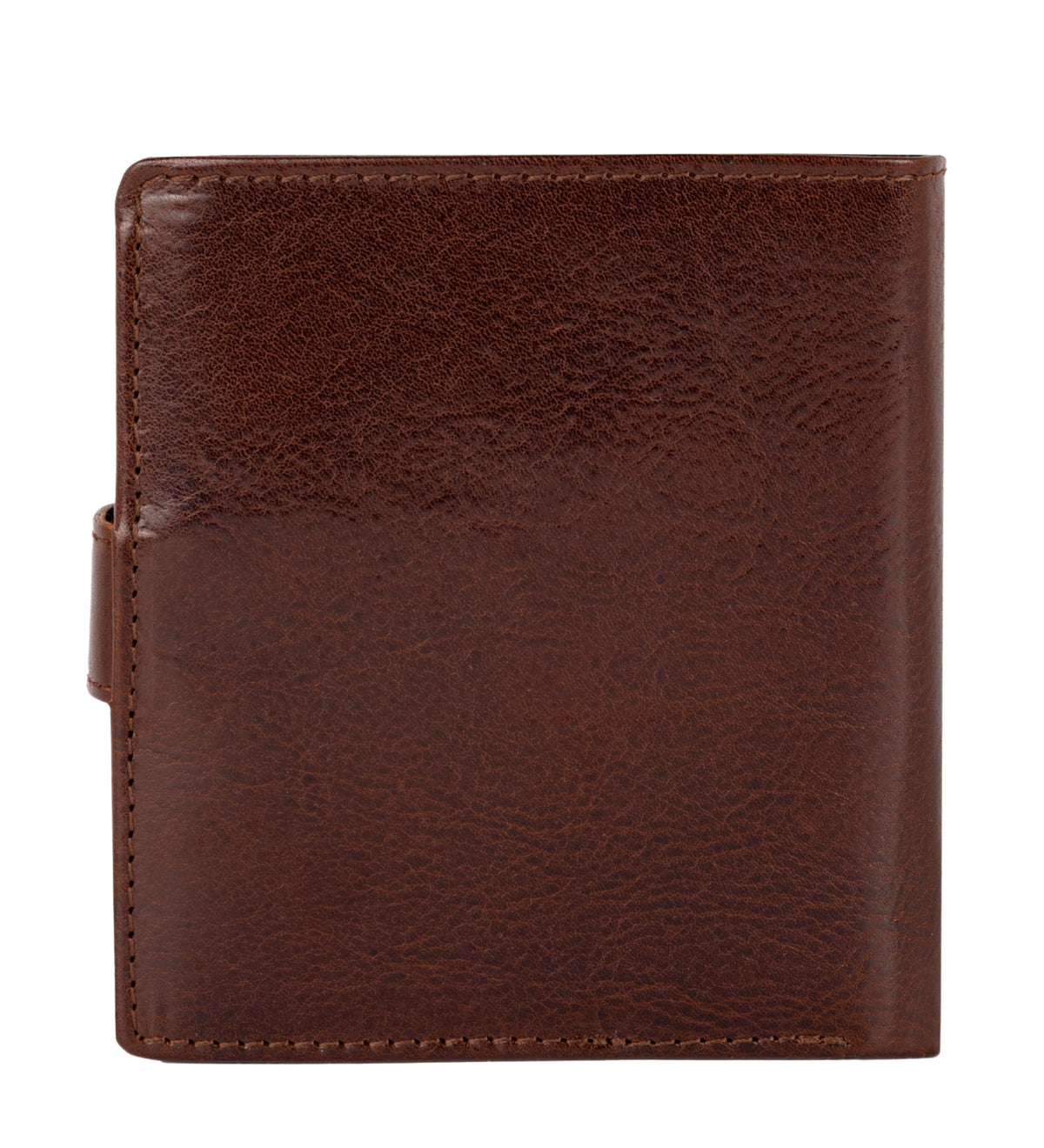 Leather Bifold Wallet with a Snap Closure - Ironweed