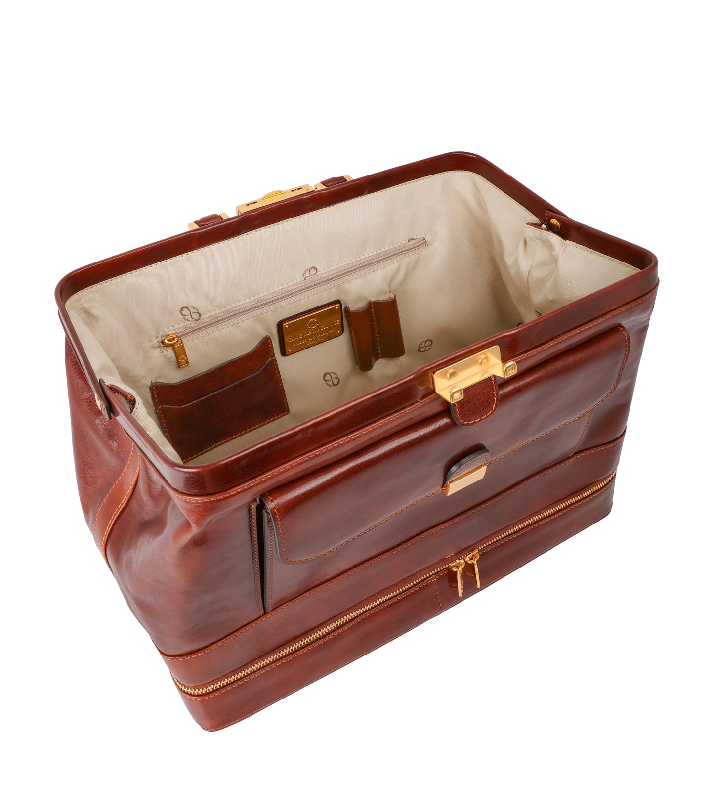 Large Italian Leather Doctor Bag - The Master and Margarita