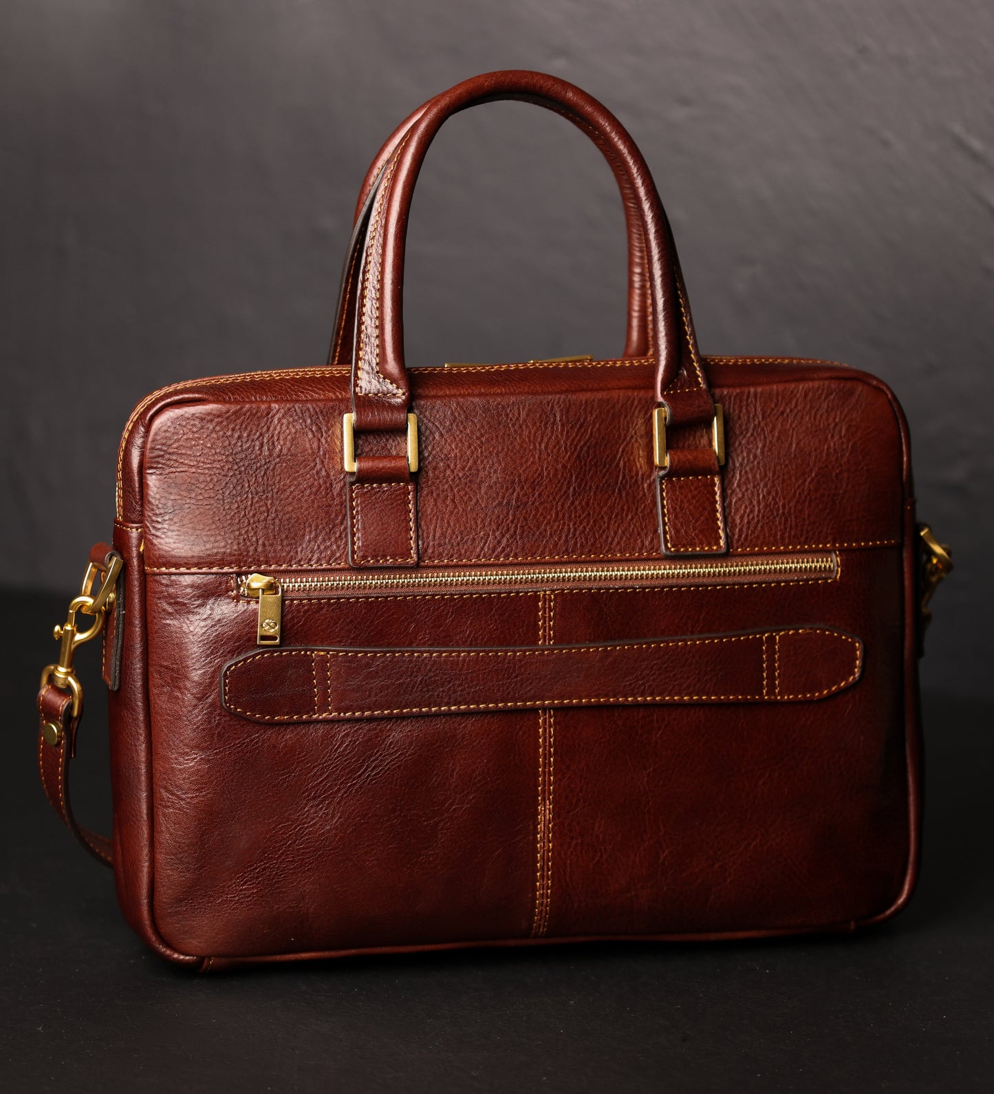 Womens Leather Briefcase Laptop Bag - Orlando