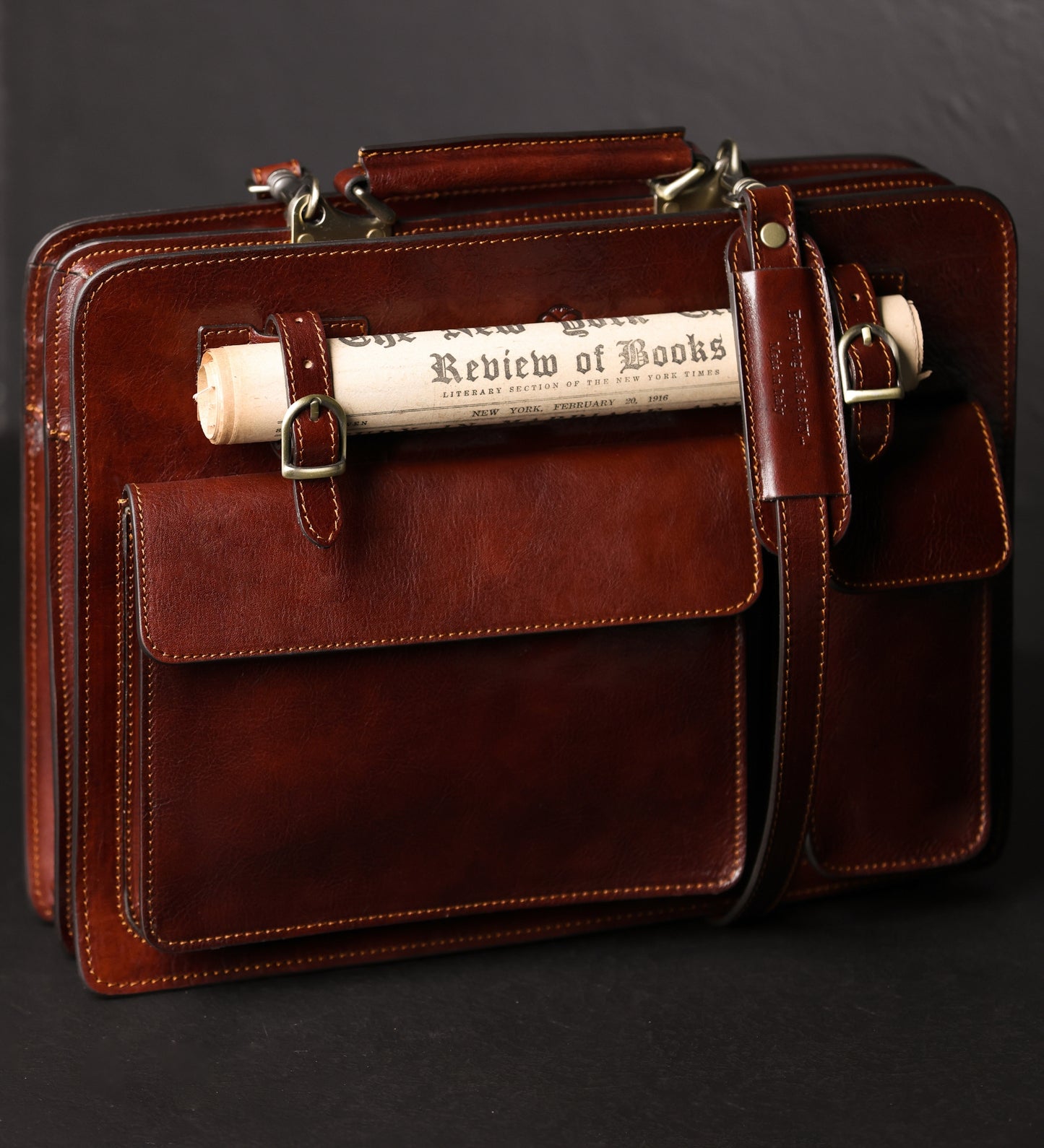 Leather Satchel Bag Briefcase - The Prophet