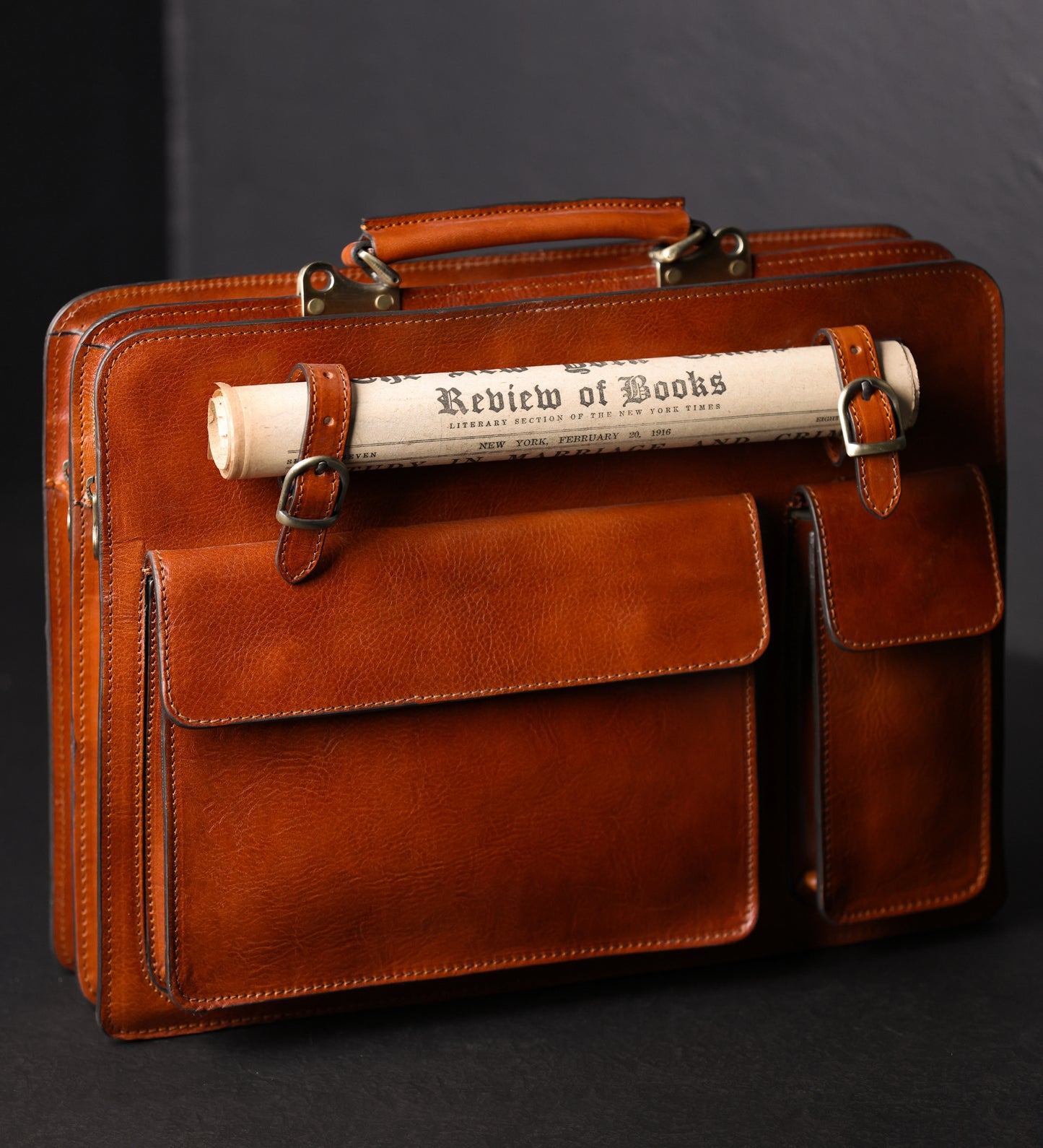 Leather Satchel Bag Briefcase - The Prophet