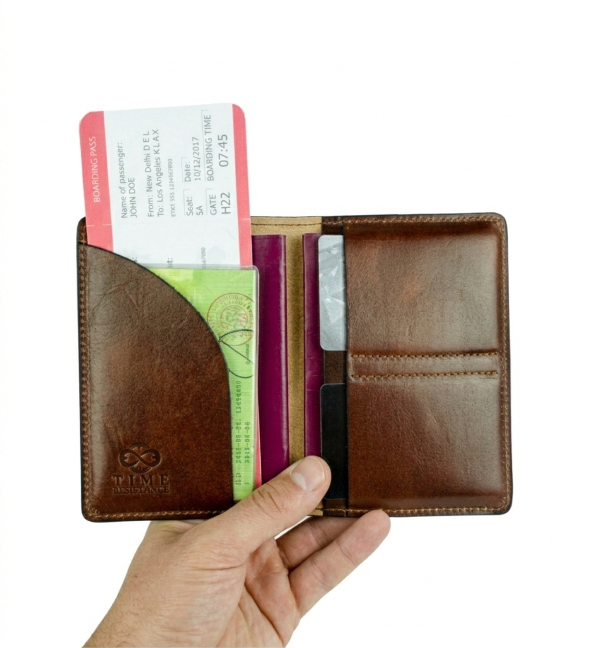 Small Leather Passport Holder - Gulliver's Travels