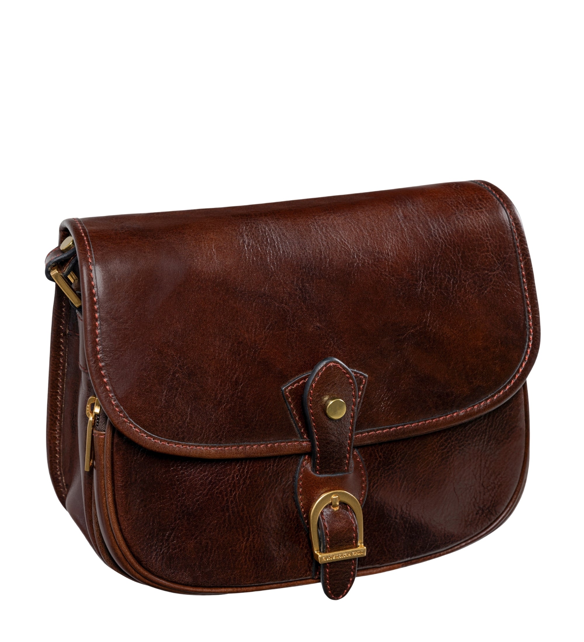 Womens Leather Saddle Bag - Women In Love