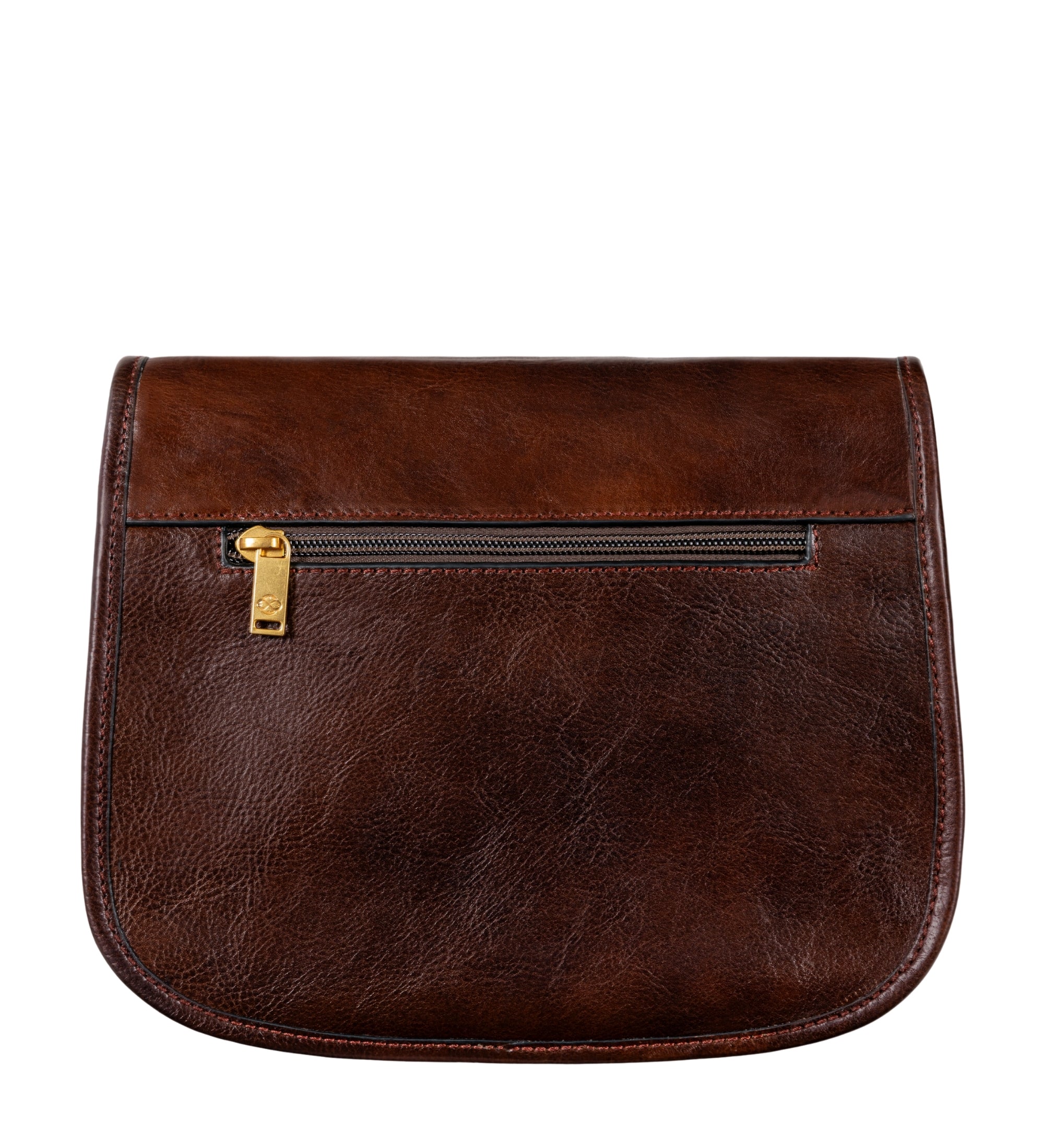 Womens Leather Saddle Bag - Women In Love
