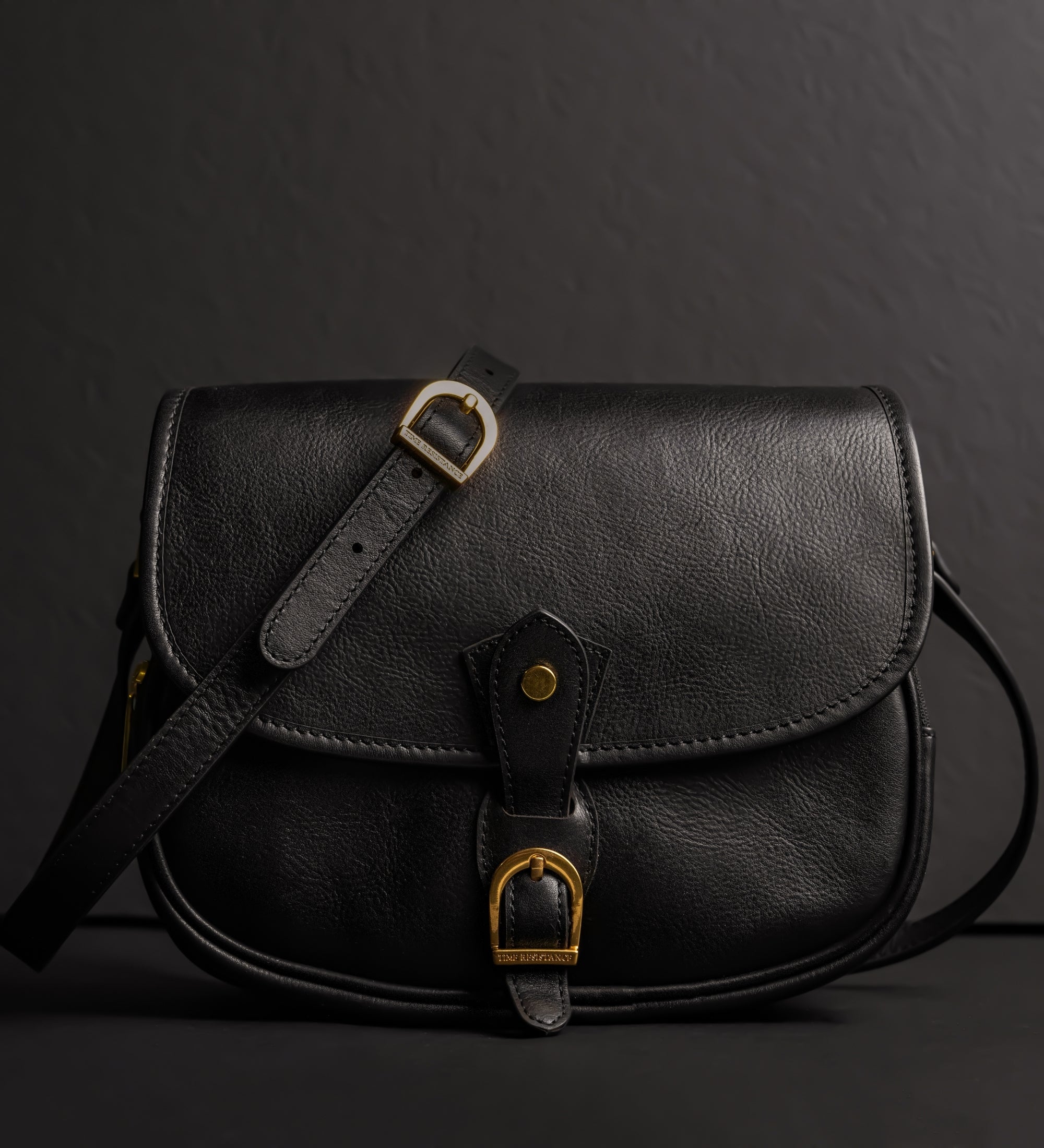 Womens Leather Saddle Bag - Women In Love
